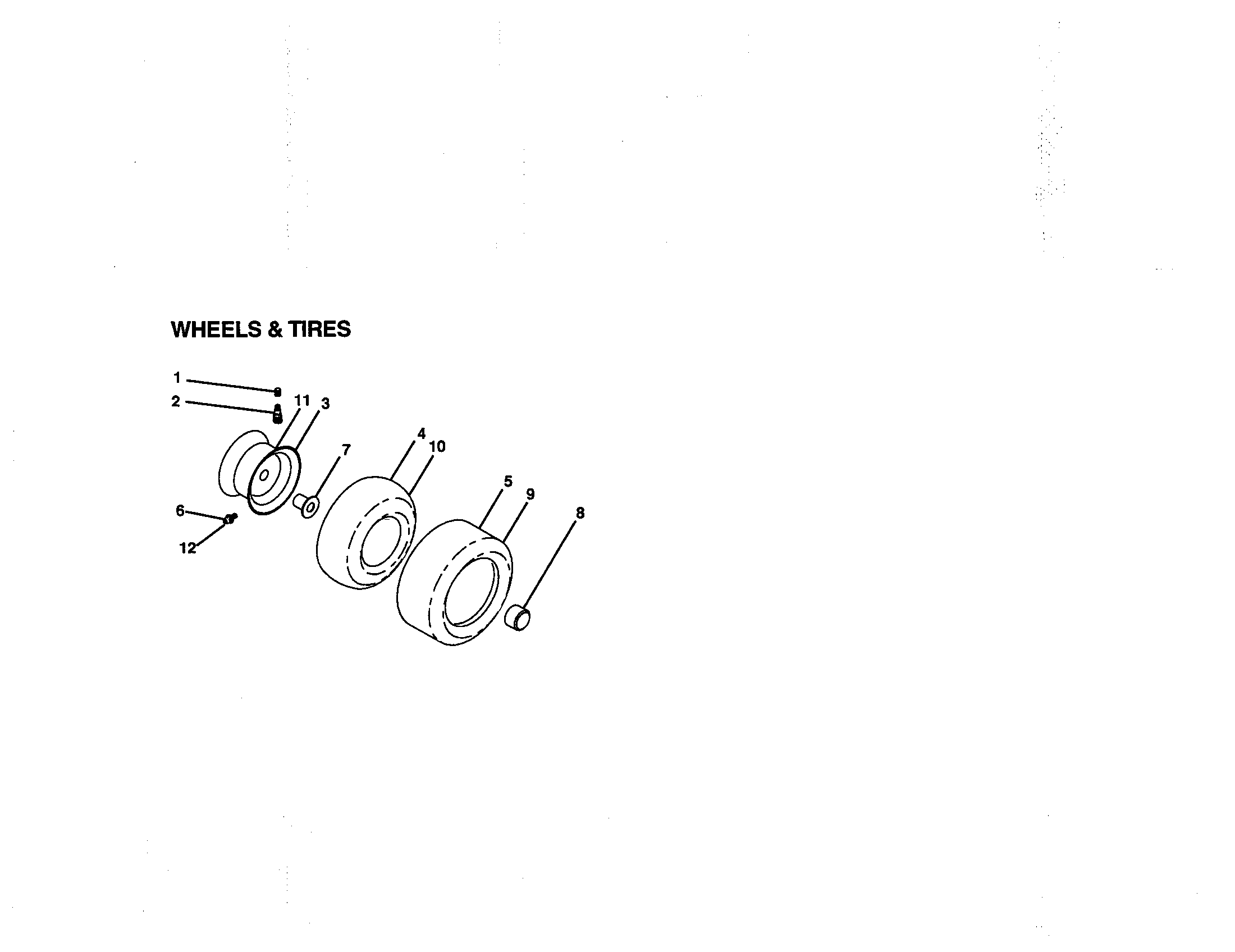 Craftsman 917272951 wheels and tires diagram