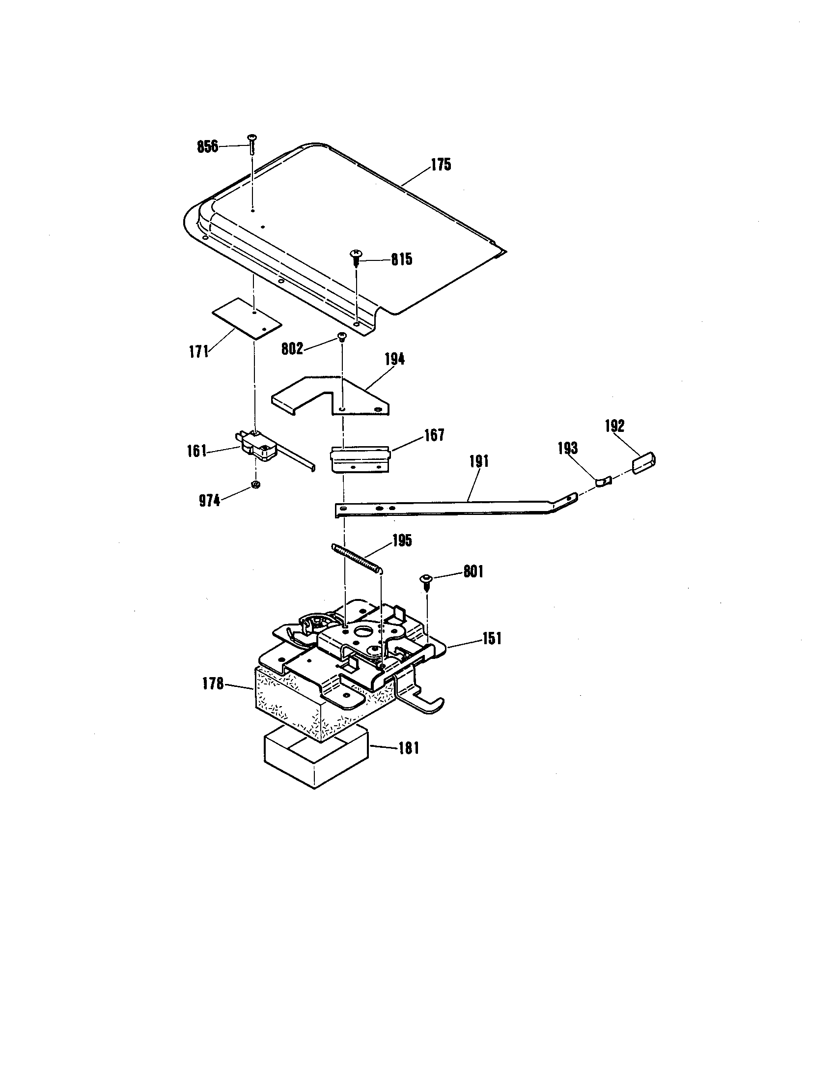 Kenmore 9119352590 door lock diagram