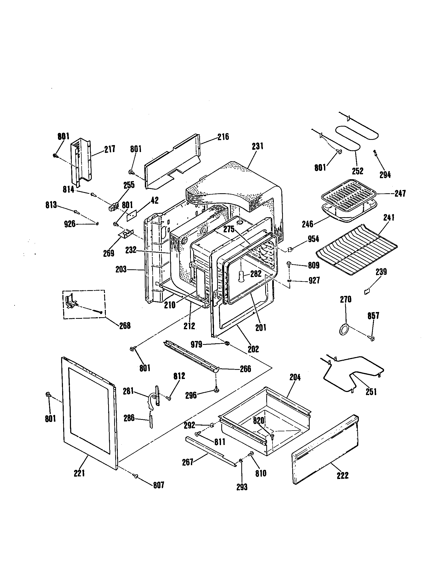 Kenmore 9116242190 body diagram