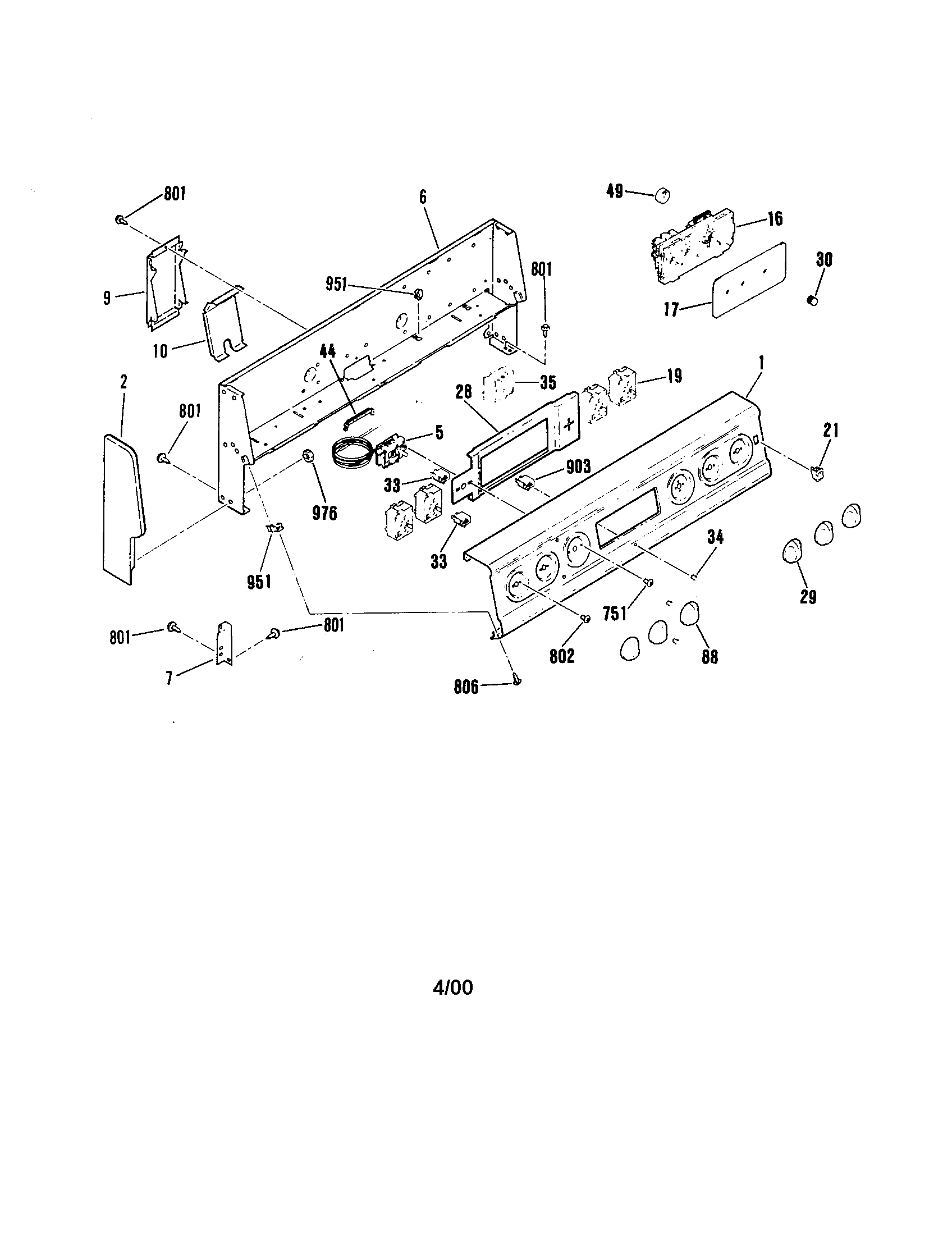 Kenmore 9119332190 backguard diagram