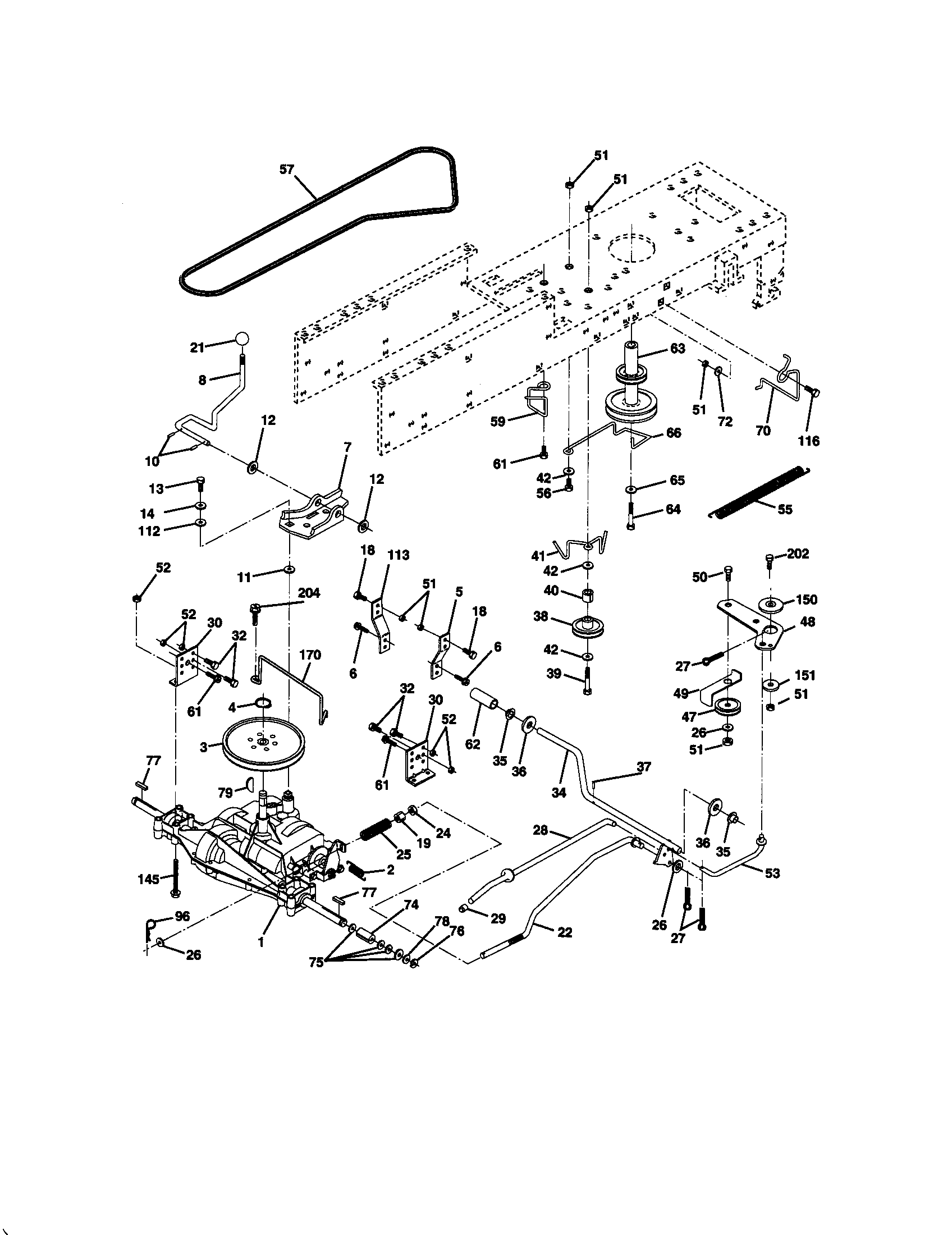 Craftsman 917270535 ground drive diagram
