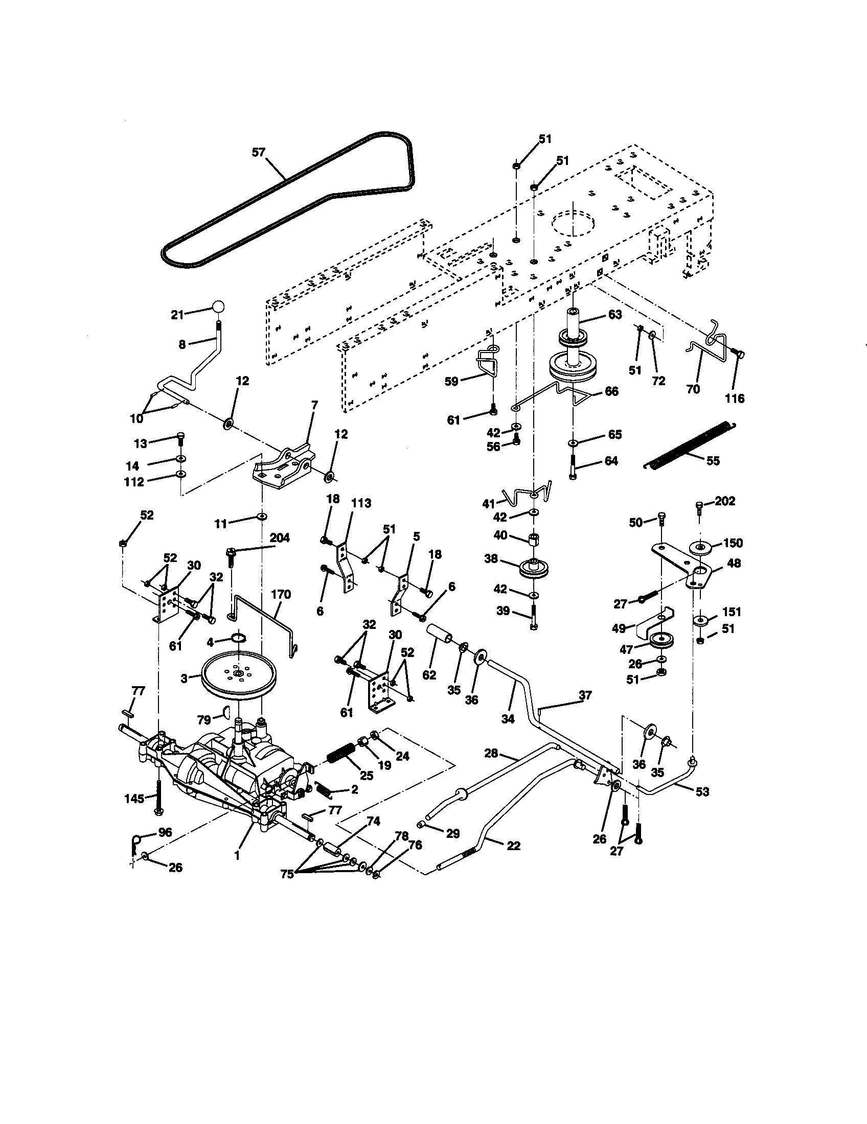 Craftsman 917270534 ground drive diagram