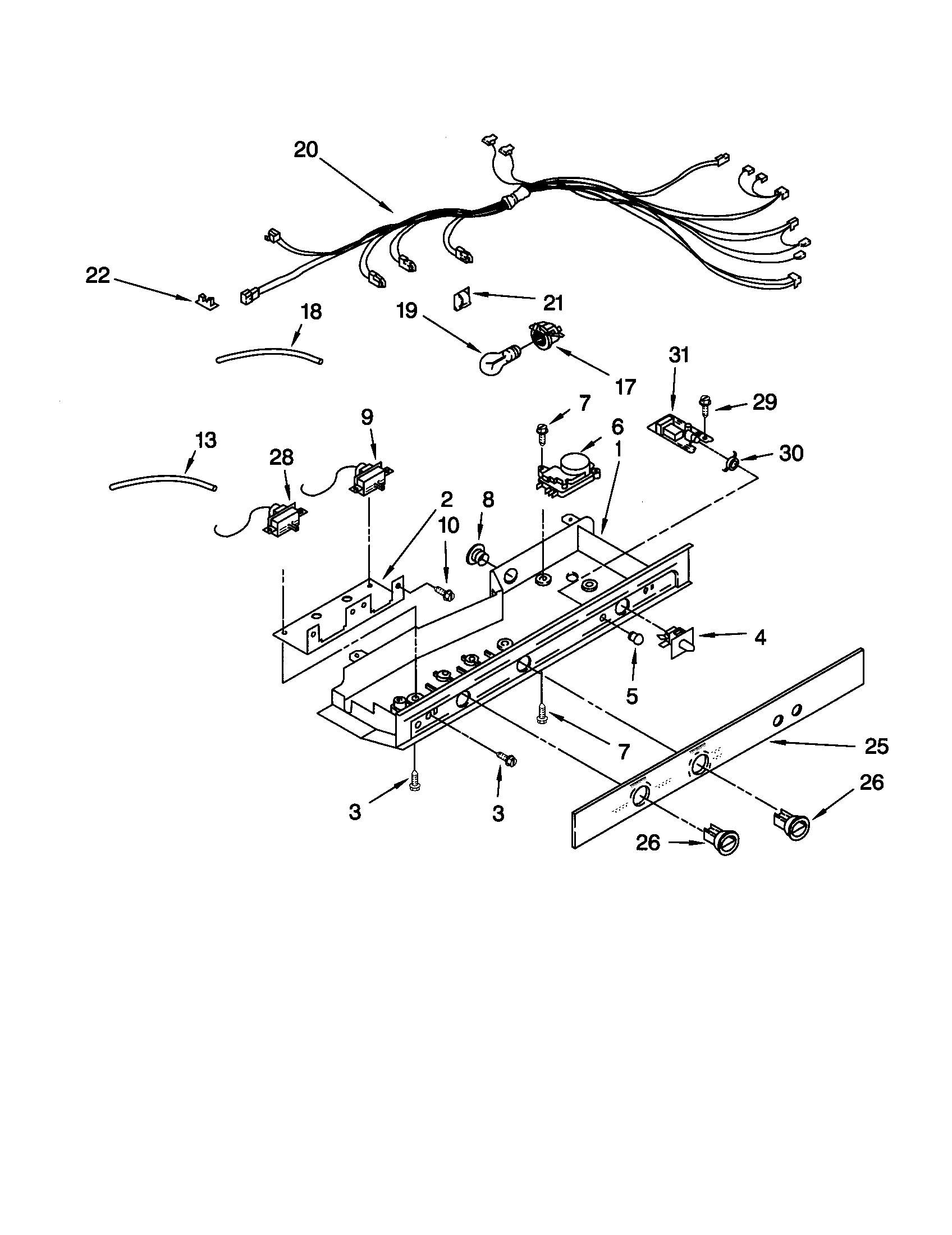 Kenmore 10659507991 control diagram