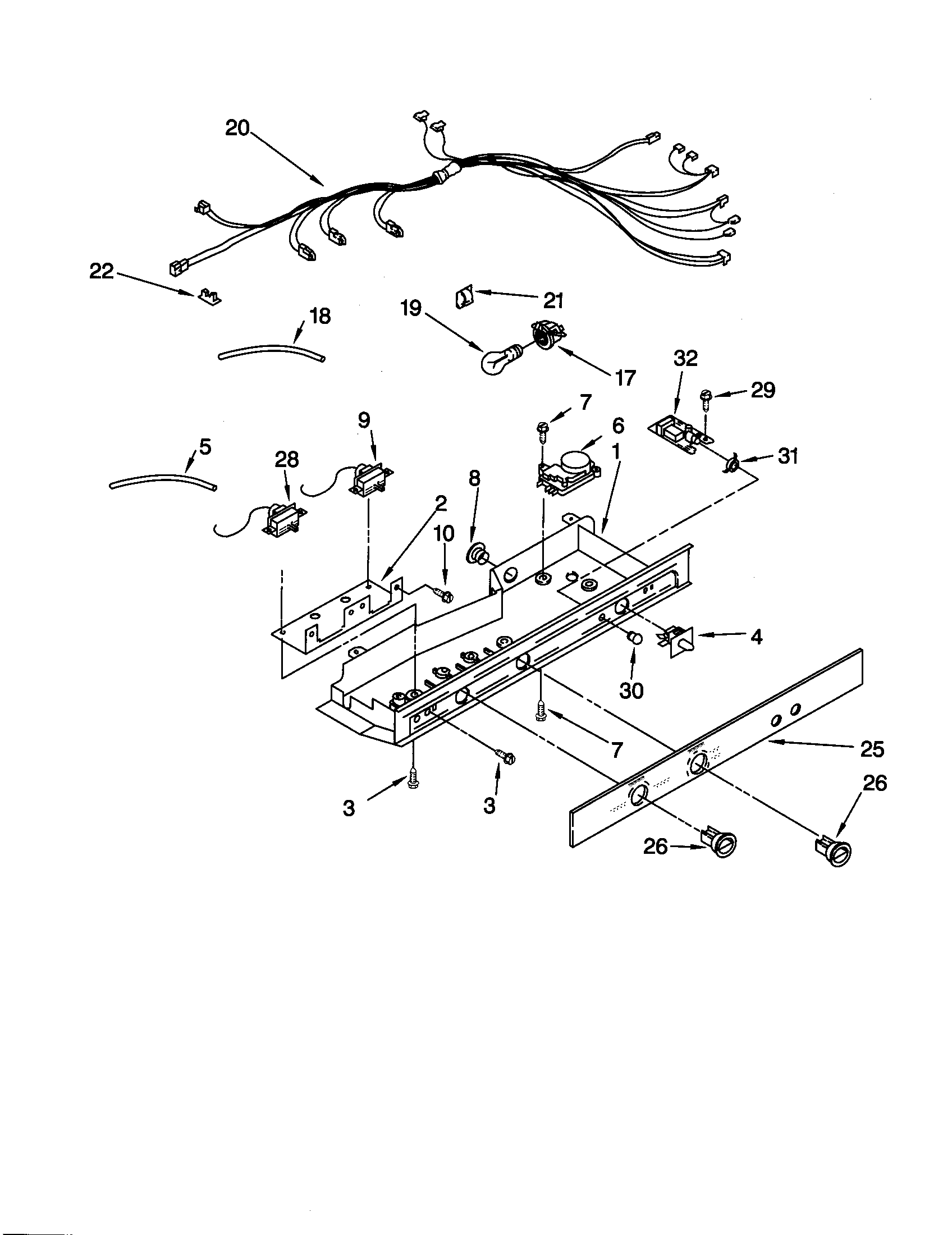 Kenmore 10659707991 control diagram