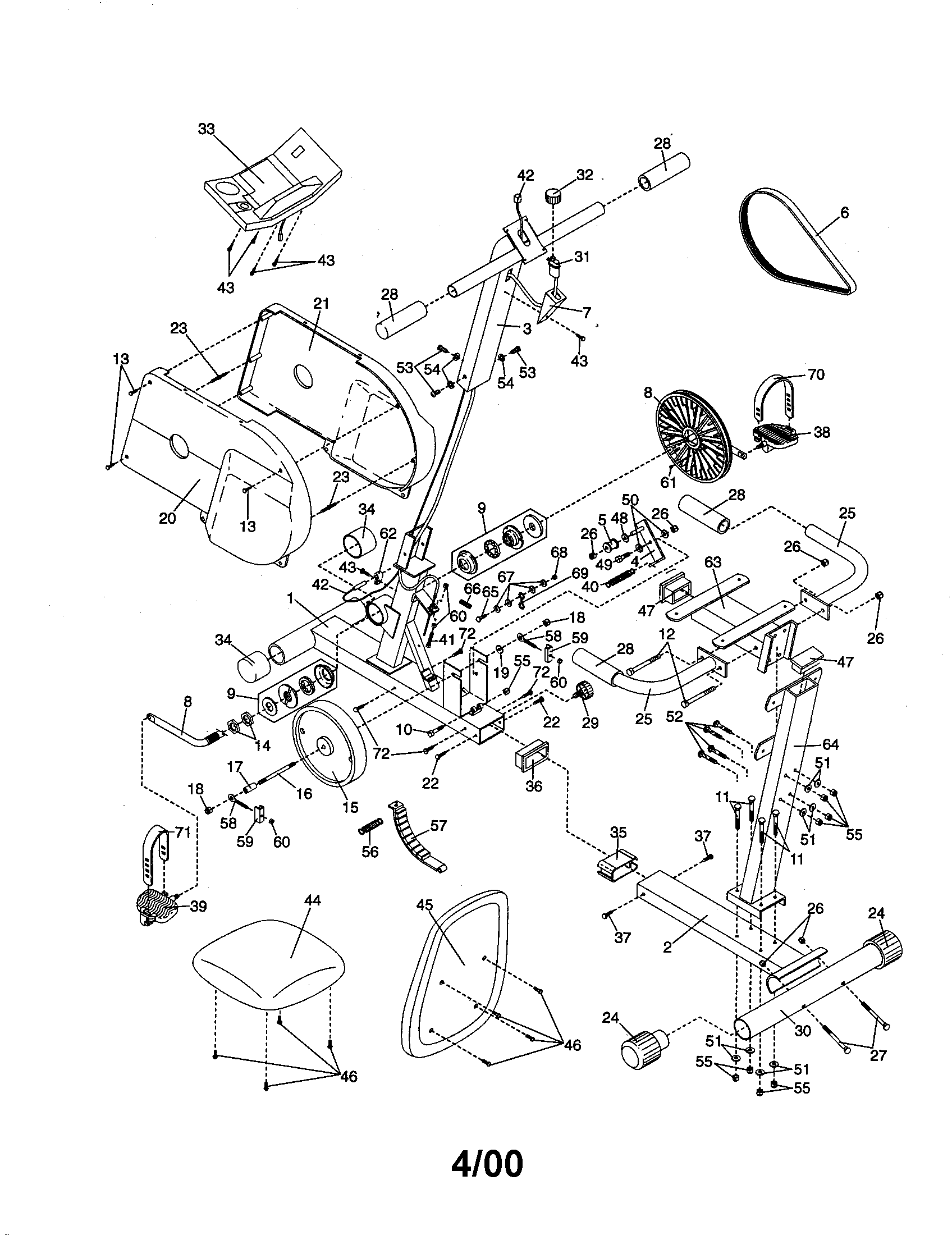 Weslo WLEX29190 cycle diagram
