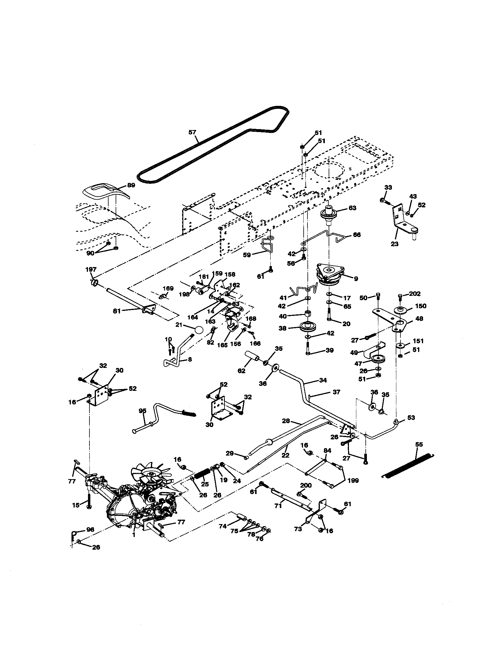 Craftsman 917272202 ground drive diagram