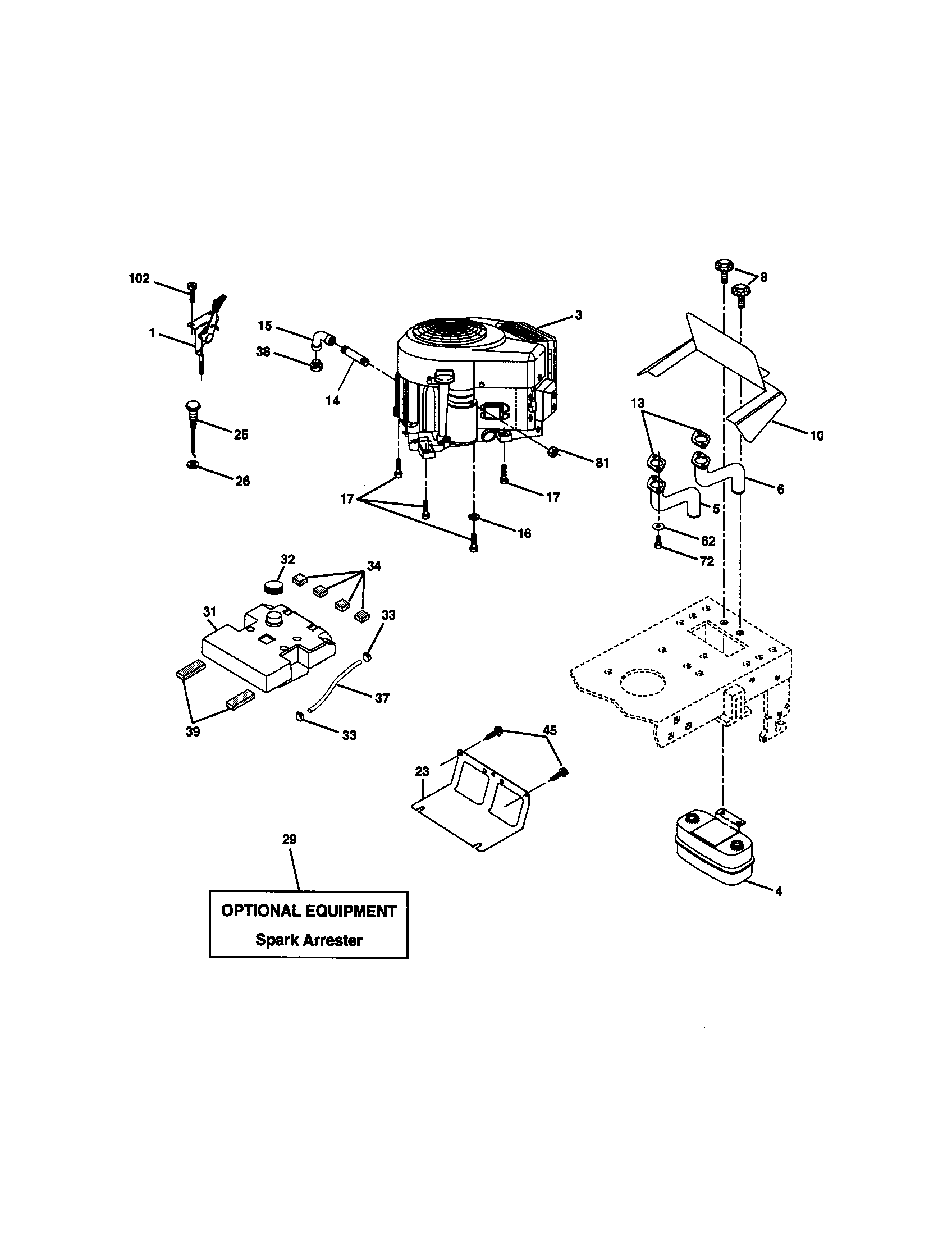Craftsman 917272202 engine diagram