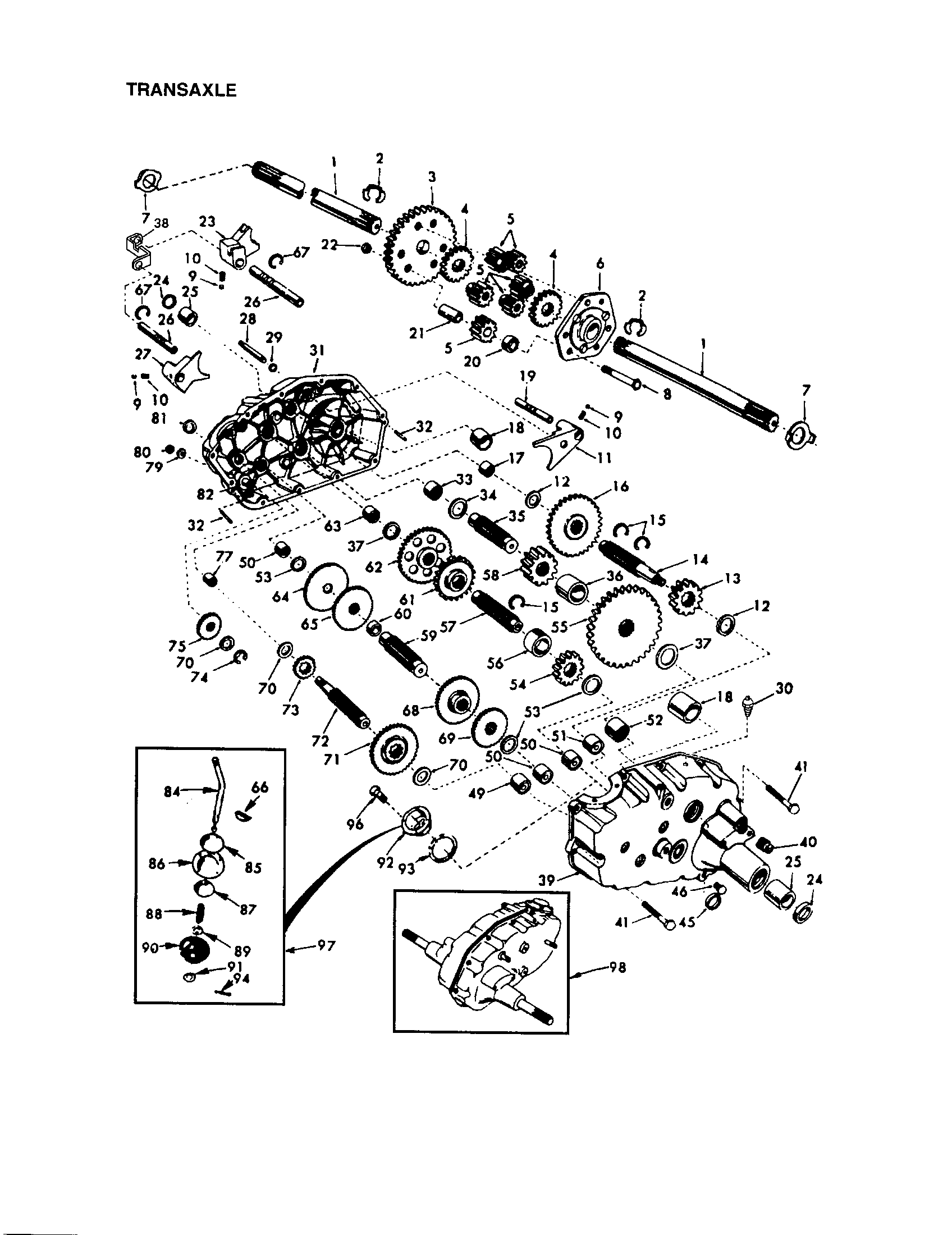 Craftsman 917272952 transaxle diagram