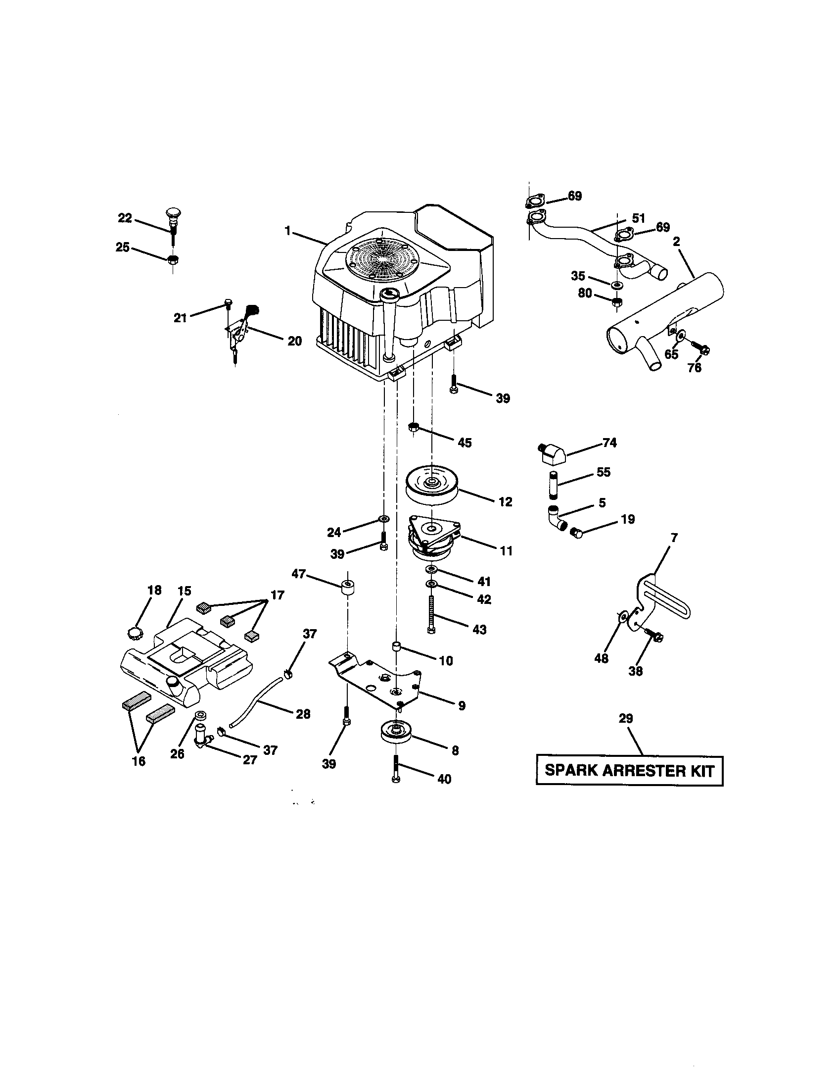 Craftsman 917272961 engine diagram