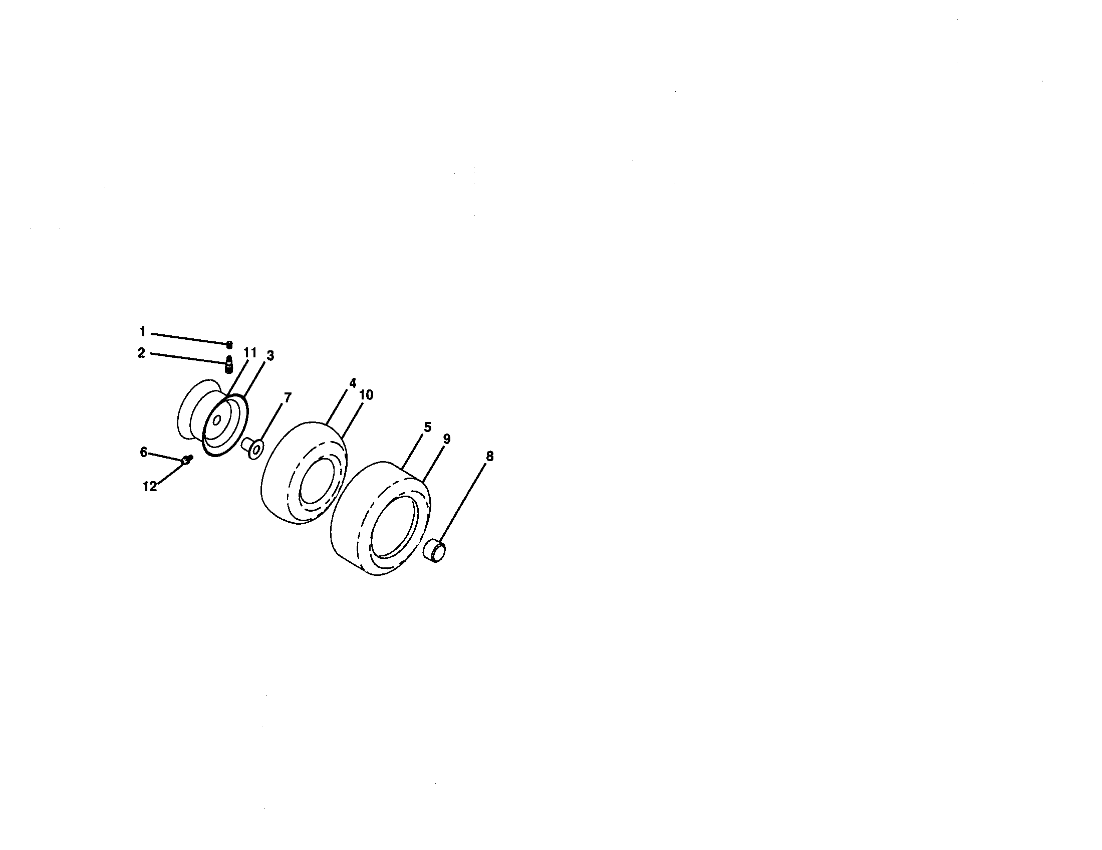 Craftsman 917273101 wheels and tires diagram