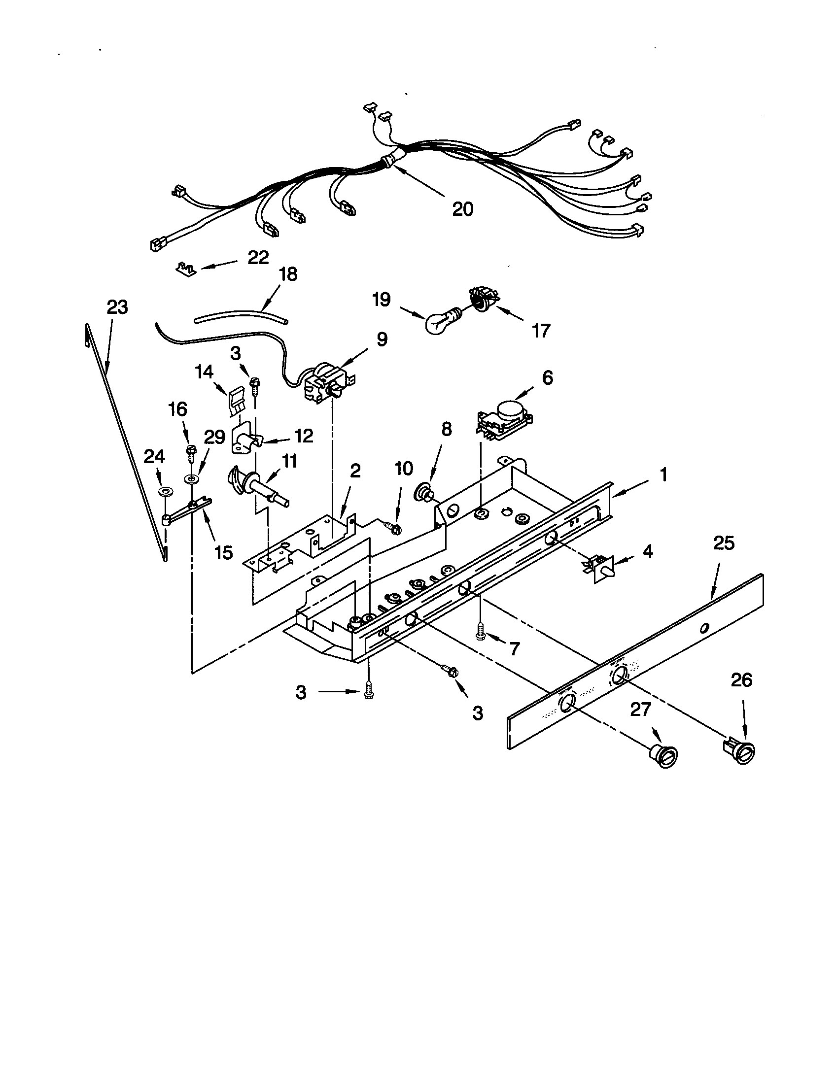Kenmore 10650512001 control diagram