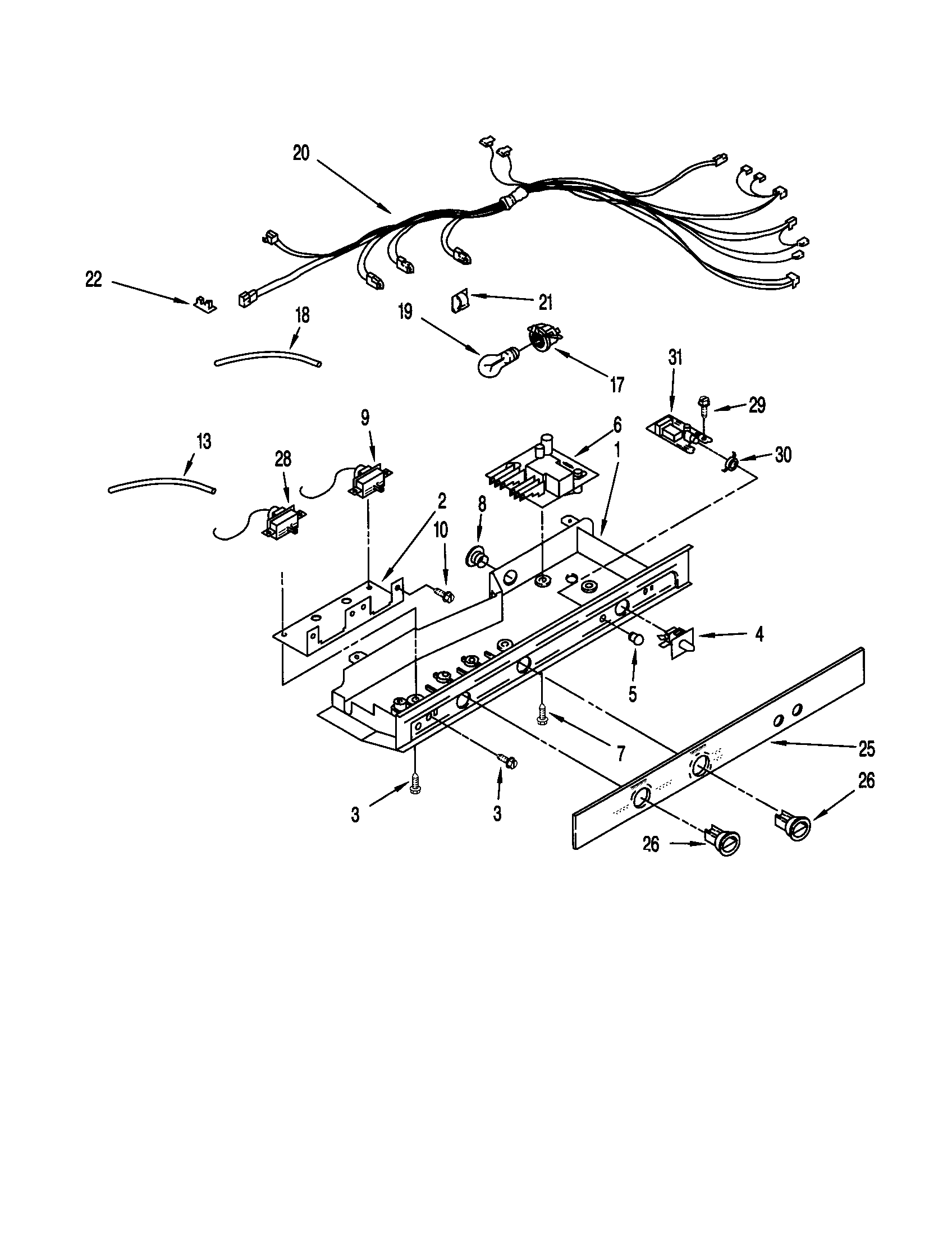 Kenmore Elite 10650504991 control diagram