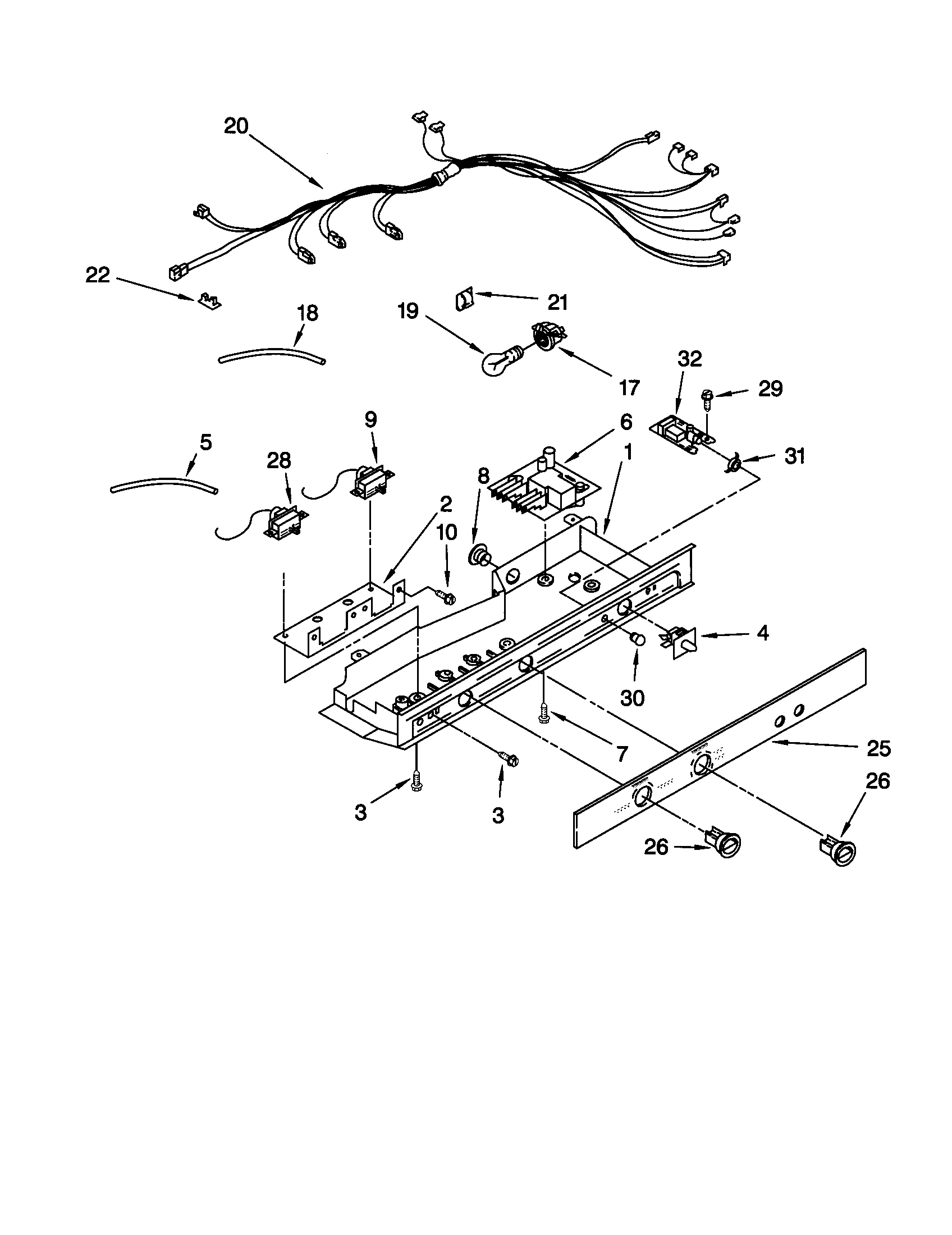 Kenmore 10659797992 control diagram