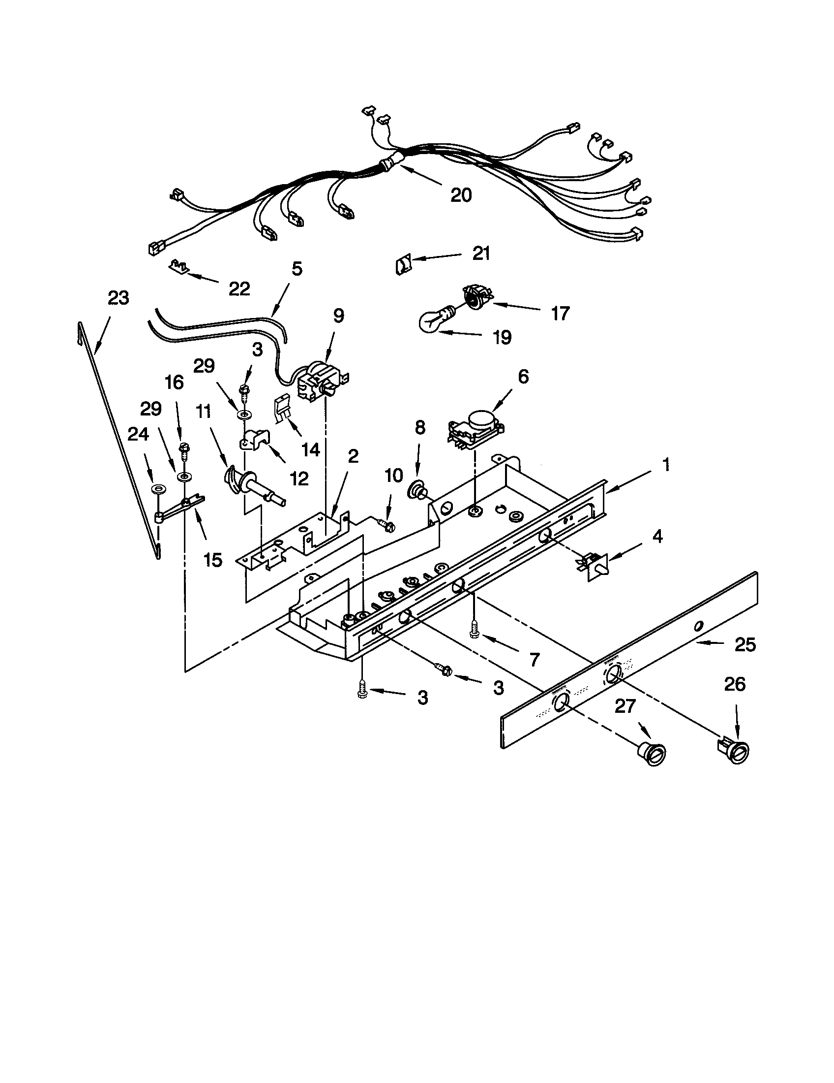Kenmore 10650022001 control diagram