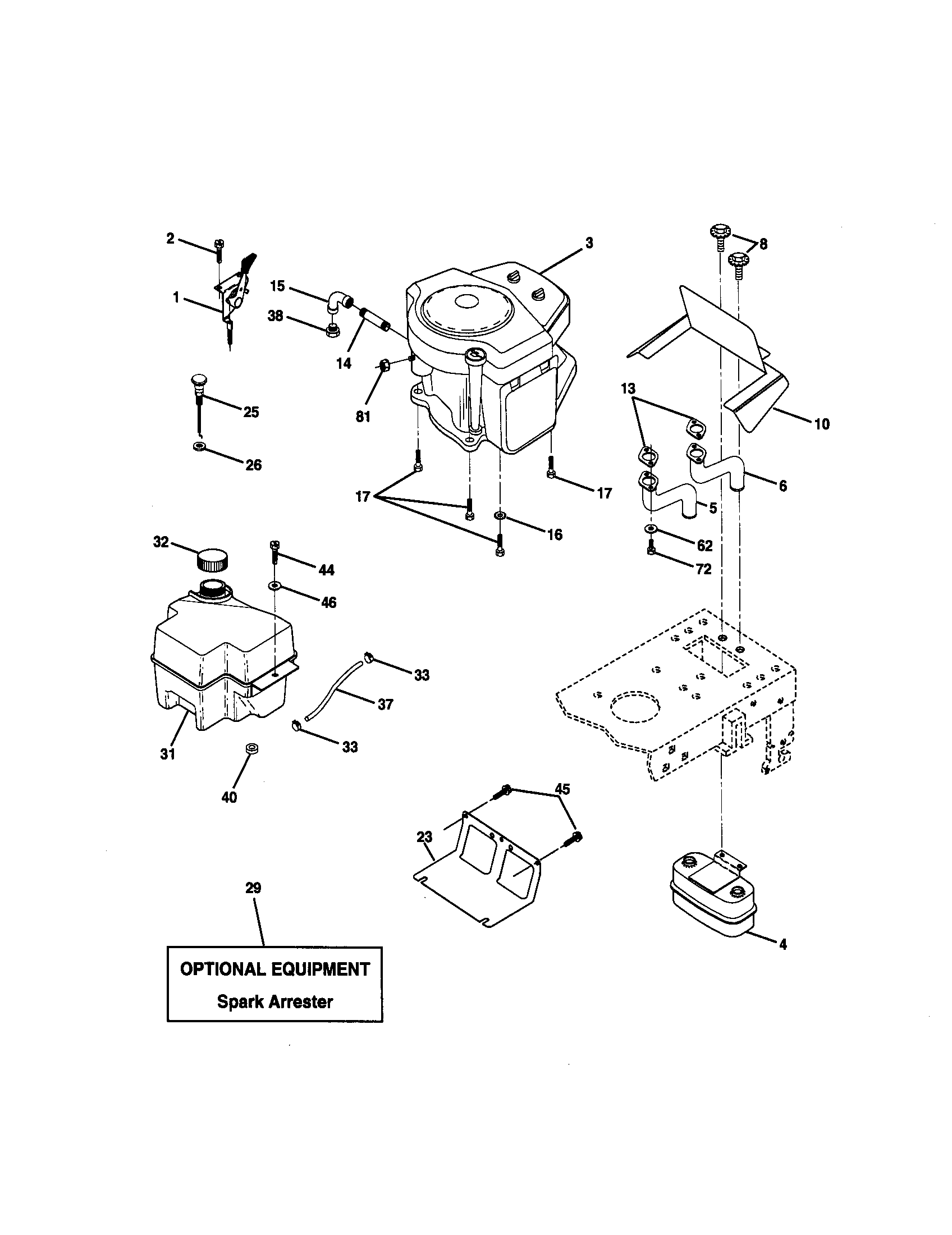 Craftsman 917270761 engine diagram