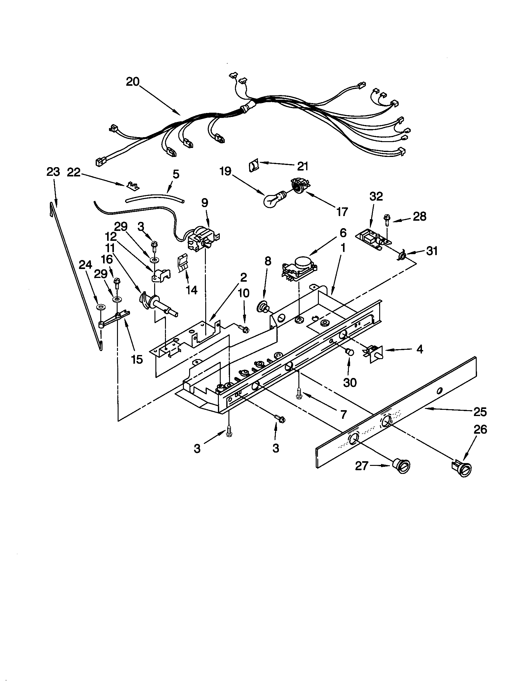 Kenmore 10659087892 control diagram