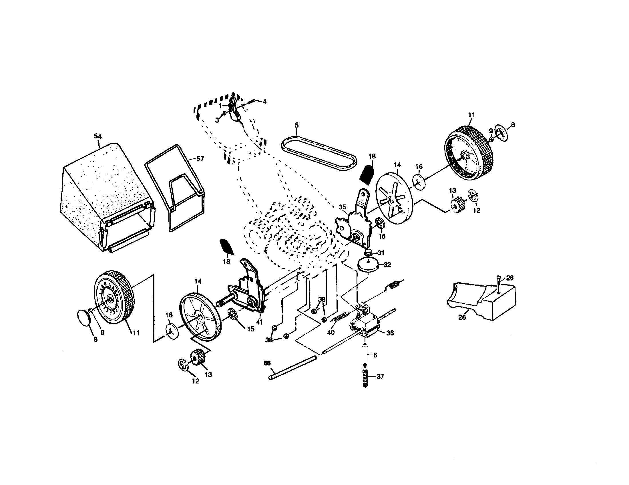 Craftsman 917377140 wheel and tire assy. diagram