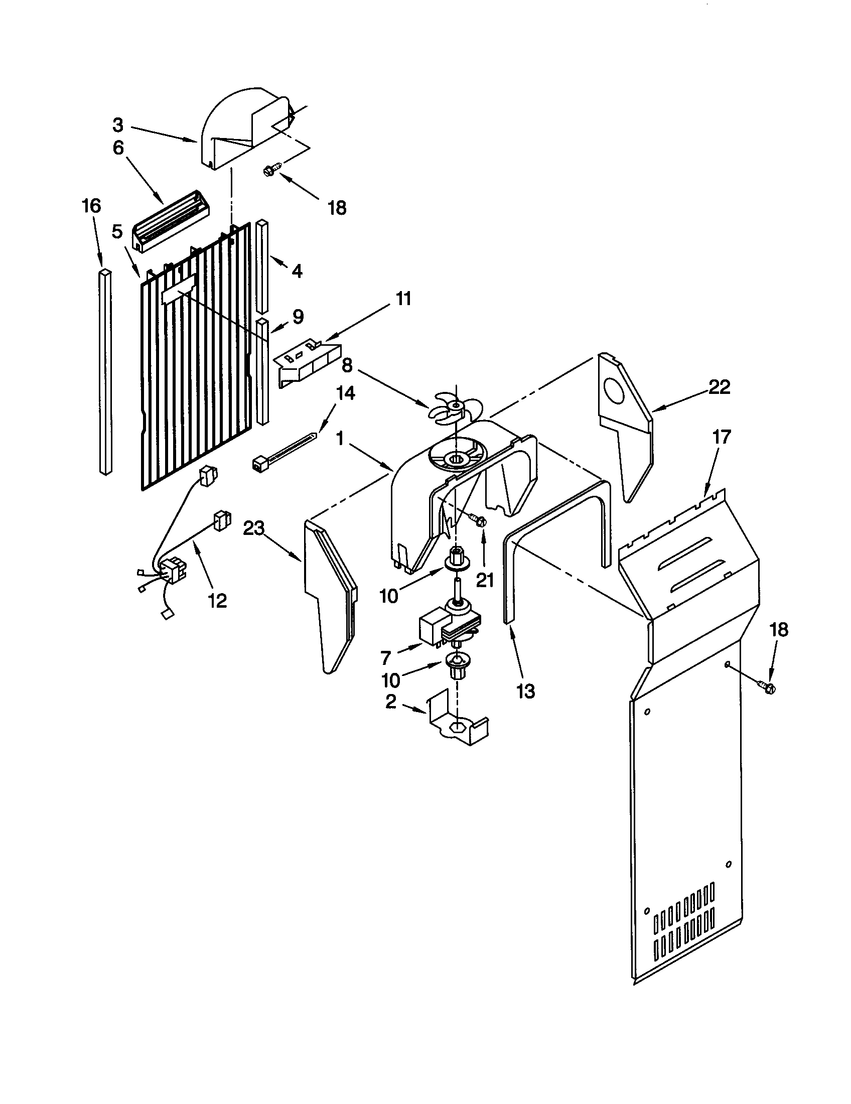Kenmore 10659299992 air flow diagram