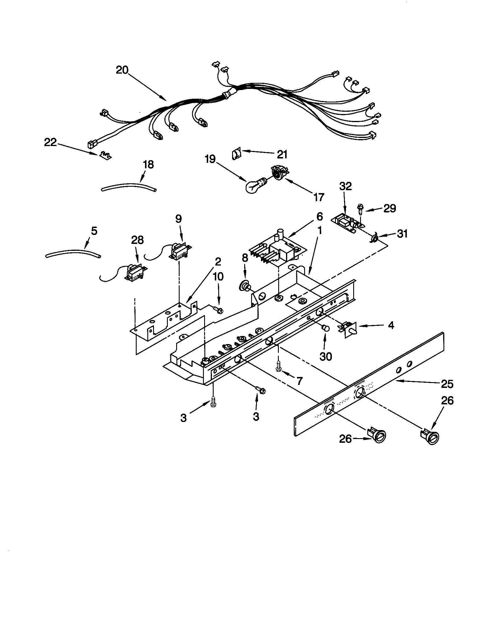 Kenmore 10659299992 control diagram
