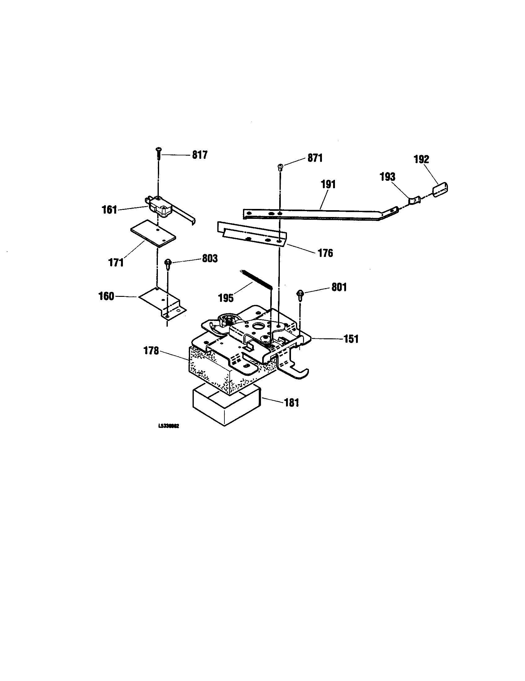 Kenmore 91195479891 door lock setion diagram