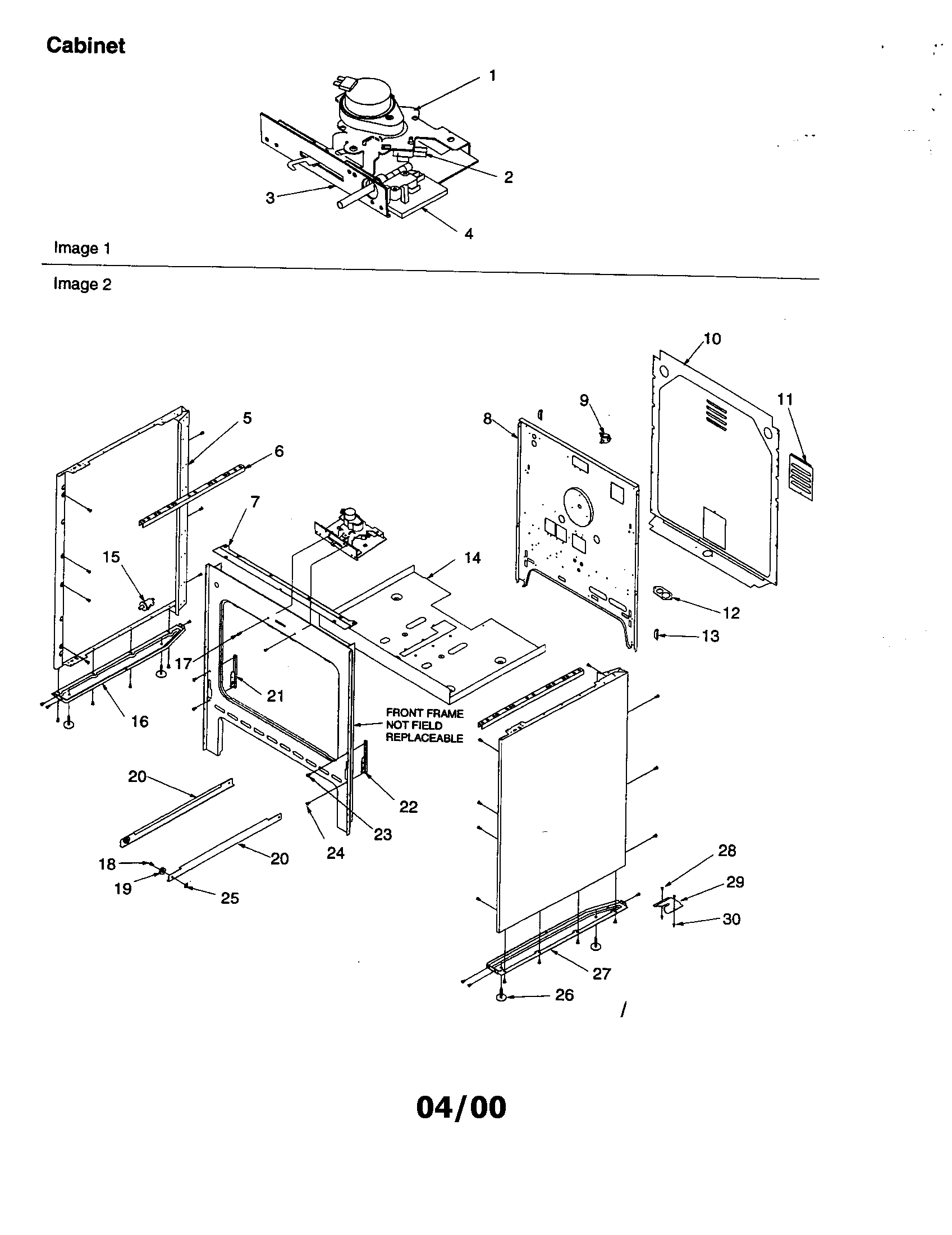 Caloric CSTC7512WW/P1143842NWW cabinet diagram