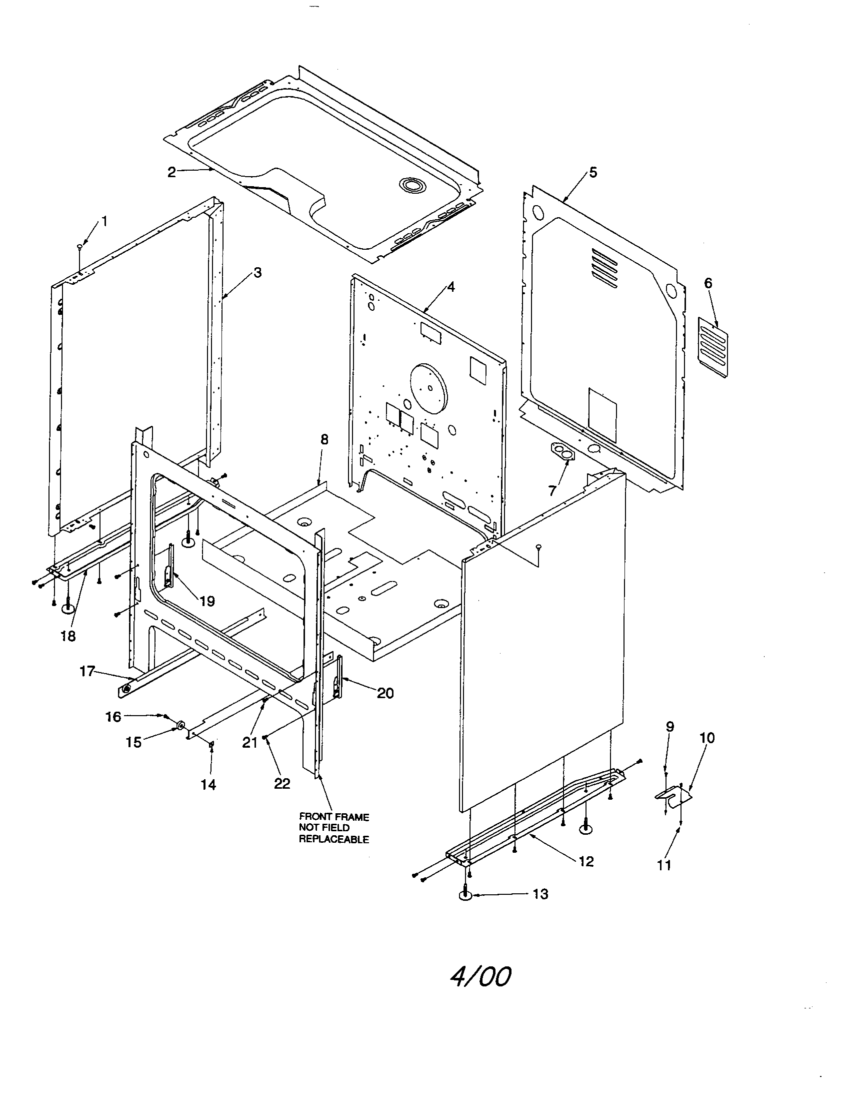Amana ARR3400L-P1143806NL cabinet diagram