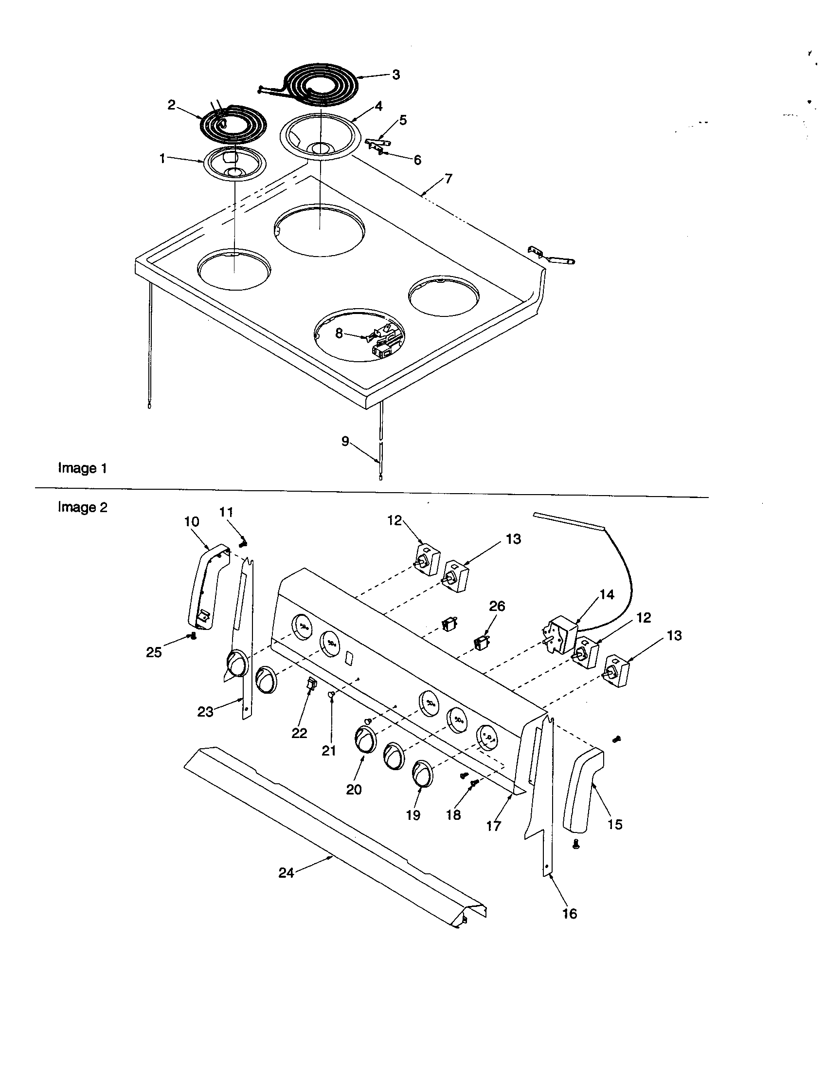 Amana ARR3400L-P1143806NL main top and backguard diagram