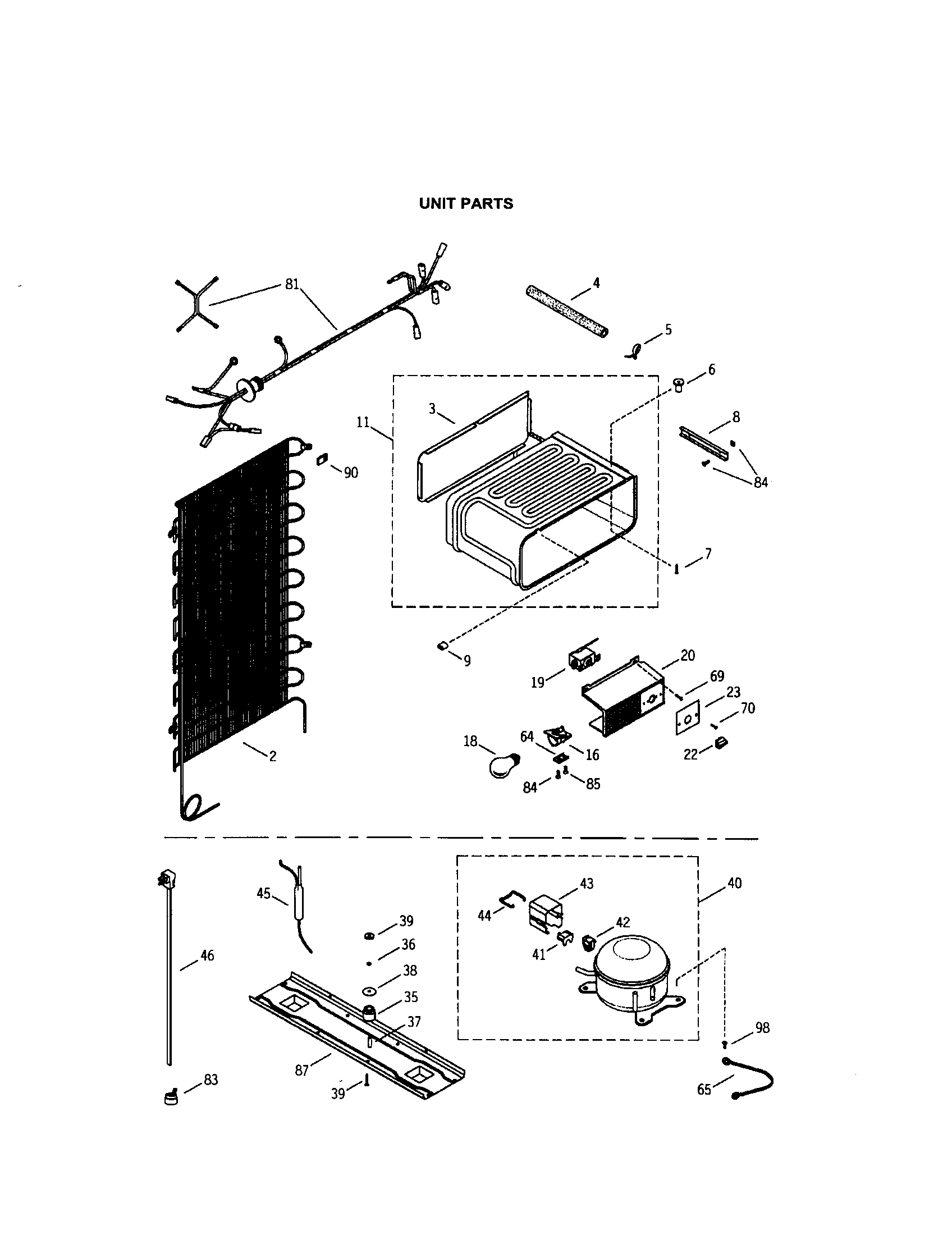 Kenmore 36369001990 unit diagram