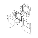 Maytag MDE5000AYW door diagram