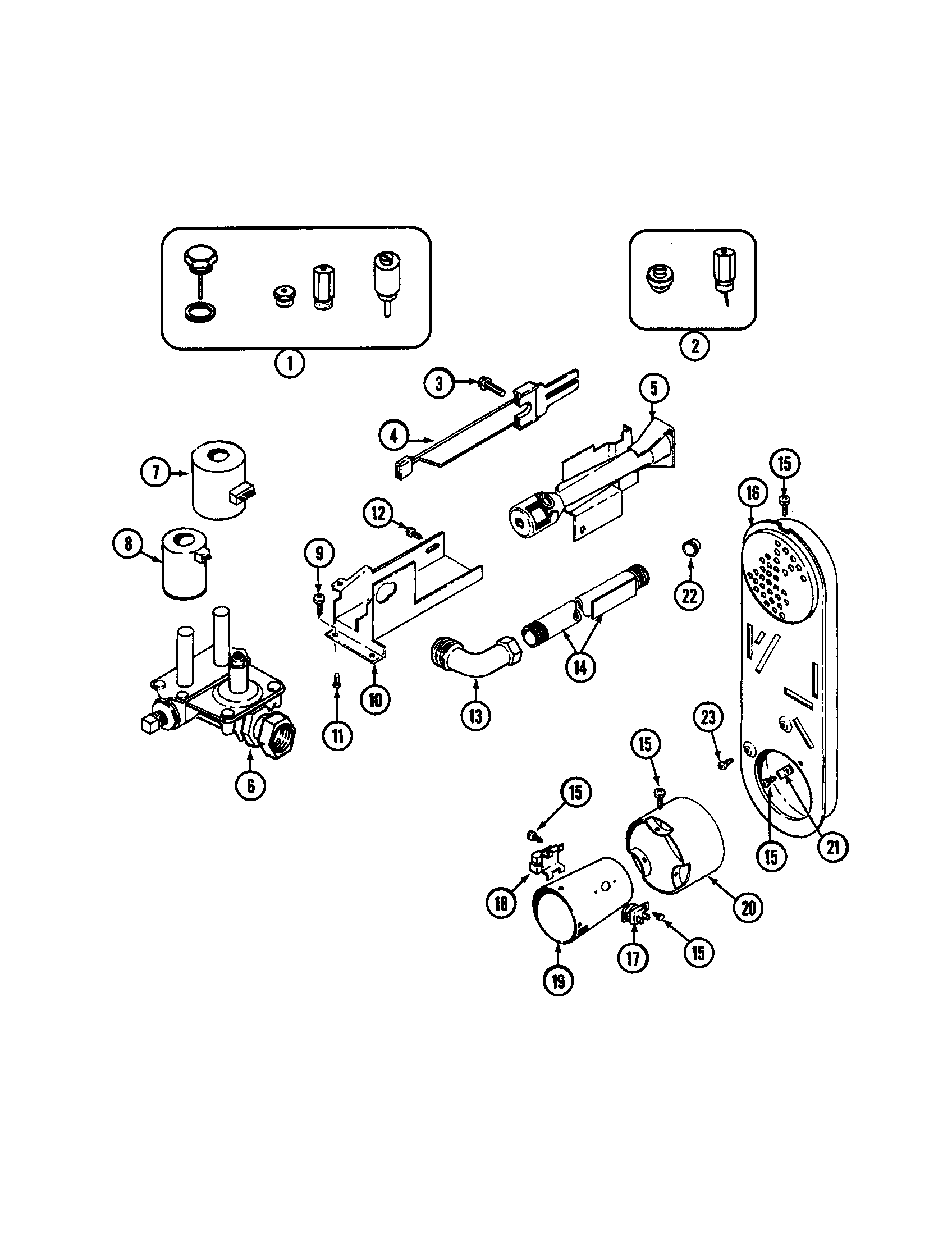 Maytag MDE5000AYQ gas valve (mdg5000bww/bwq) diagram