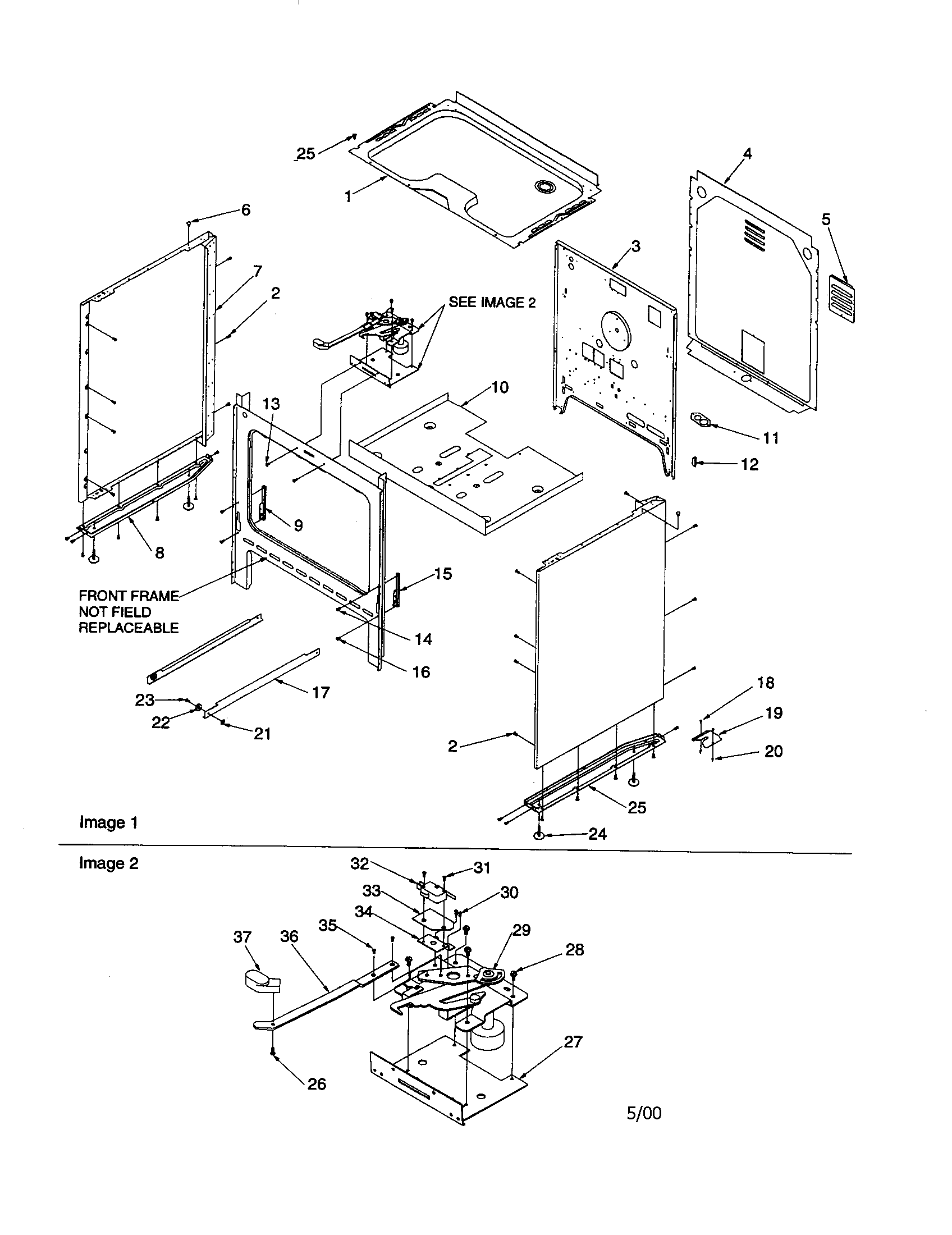 Caloric CSR6203-P1143839N cabinet diagram