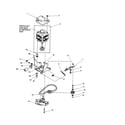 Amana ALW110RAW-PALW110RAW motor, belt, pump and idler diagram