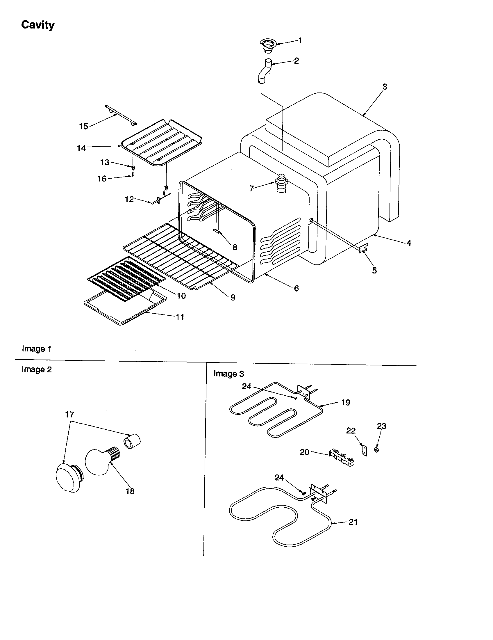 Amana ARTS6650WW/P1143906NWW cavity diagram