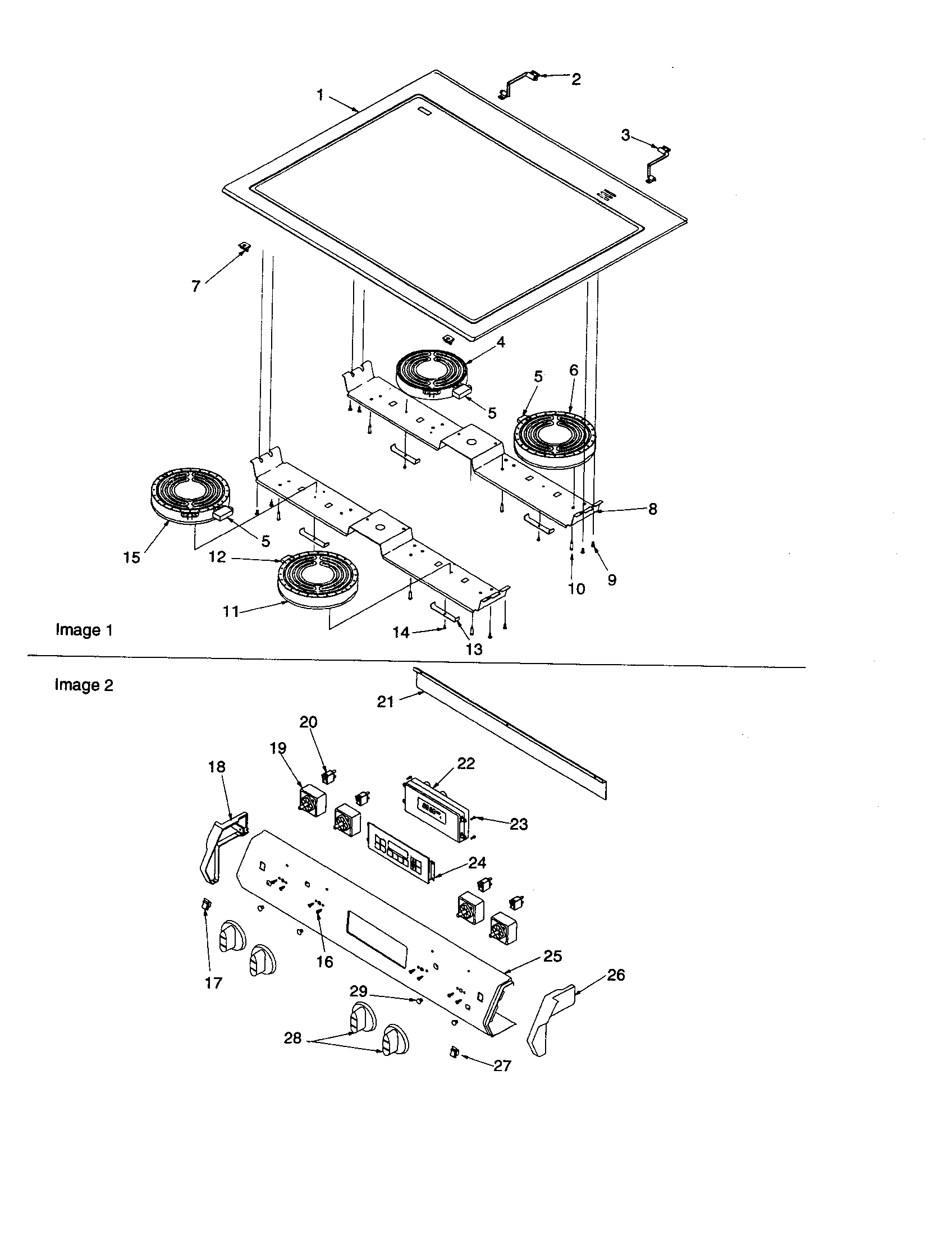 Amana ARTS6650WW/P1143906NWW main top and backguard diagram