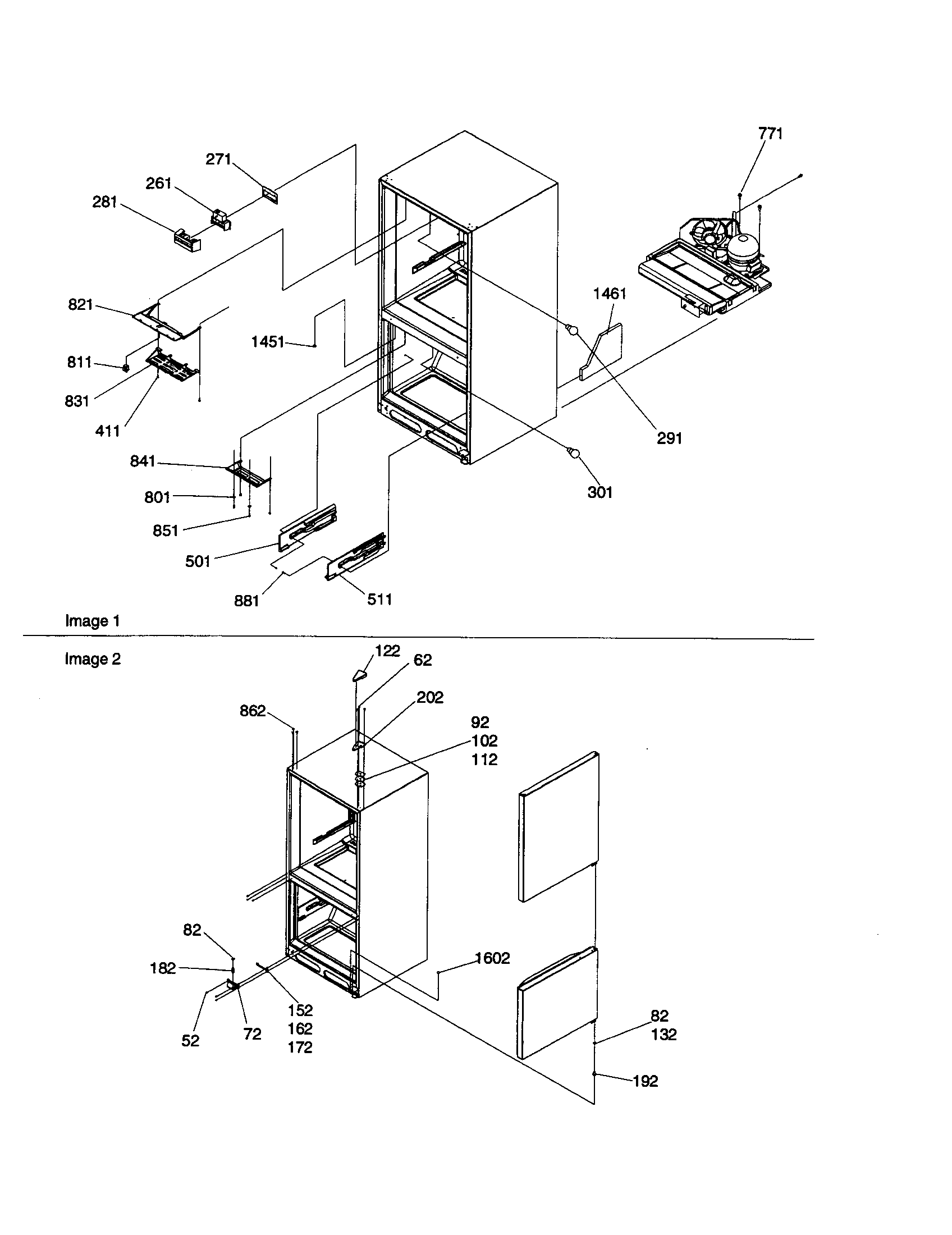 Amana BR18VL-P1320703WL covers, hinge and light covers diagram