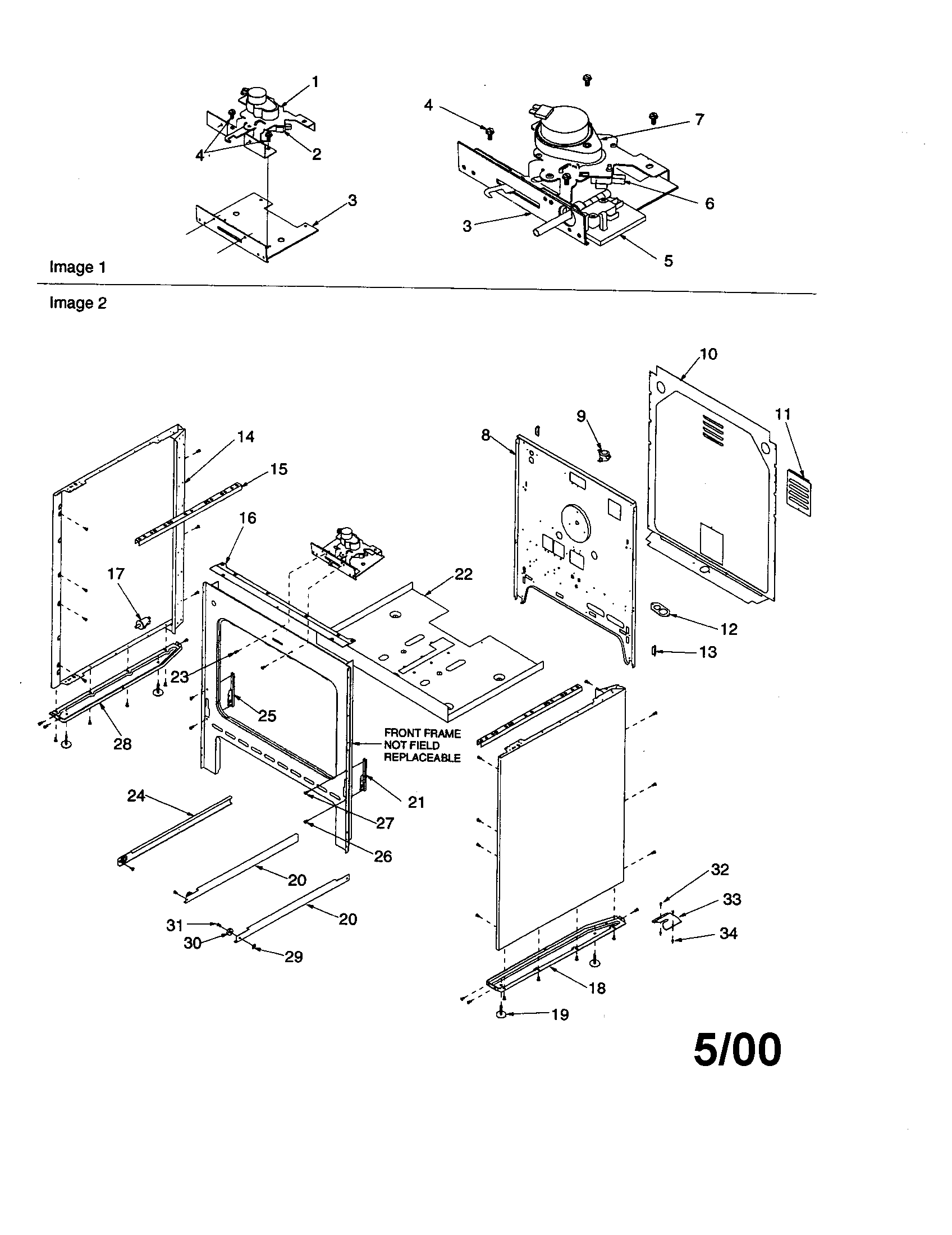 Amana ZRT6510WW/P1143825NWW cabinet diagram