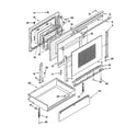 Whirlpool GR450LXHB1 door and drawer diagram