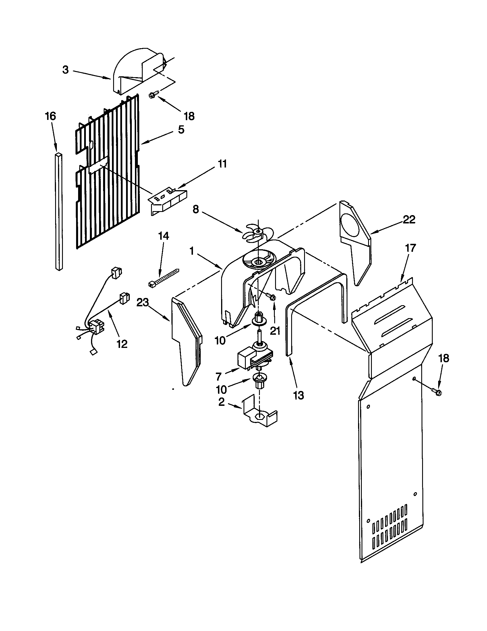 Kenmore 10659787991 air flow diagram