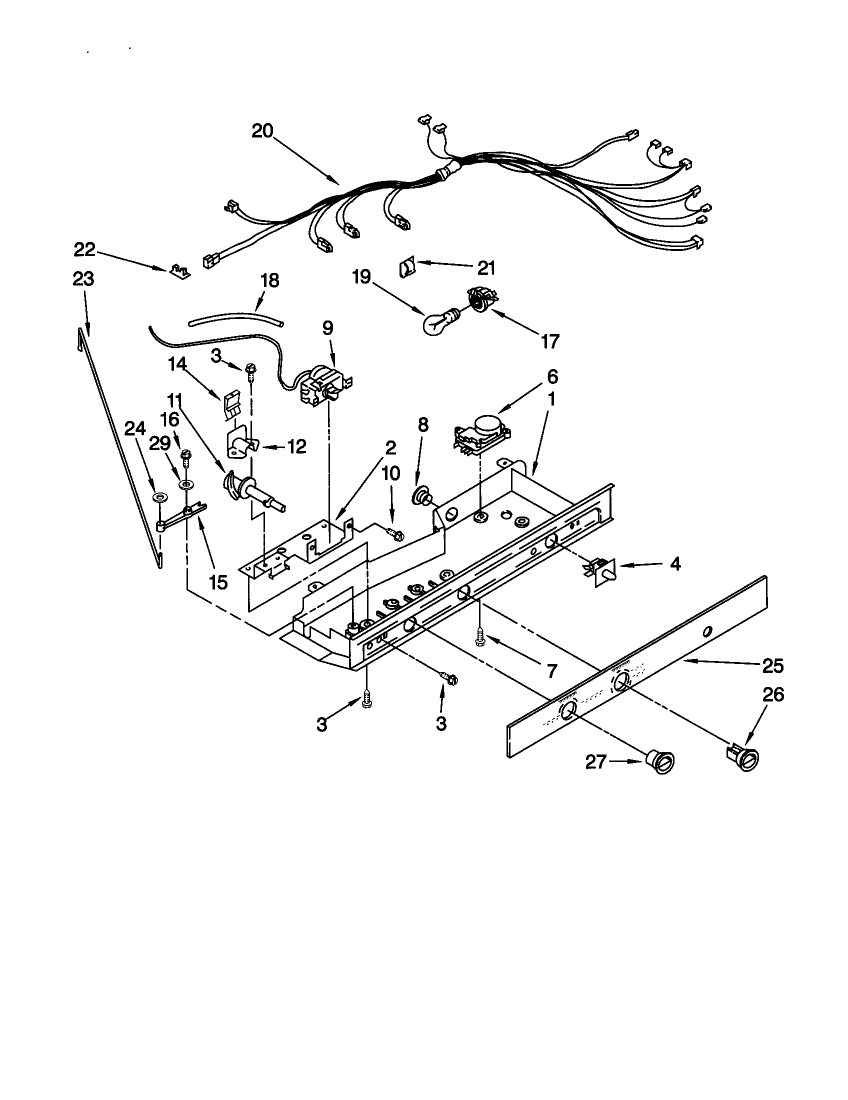 Kenmore 10659787991 control diagram