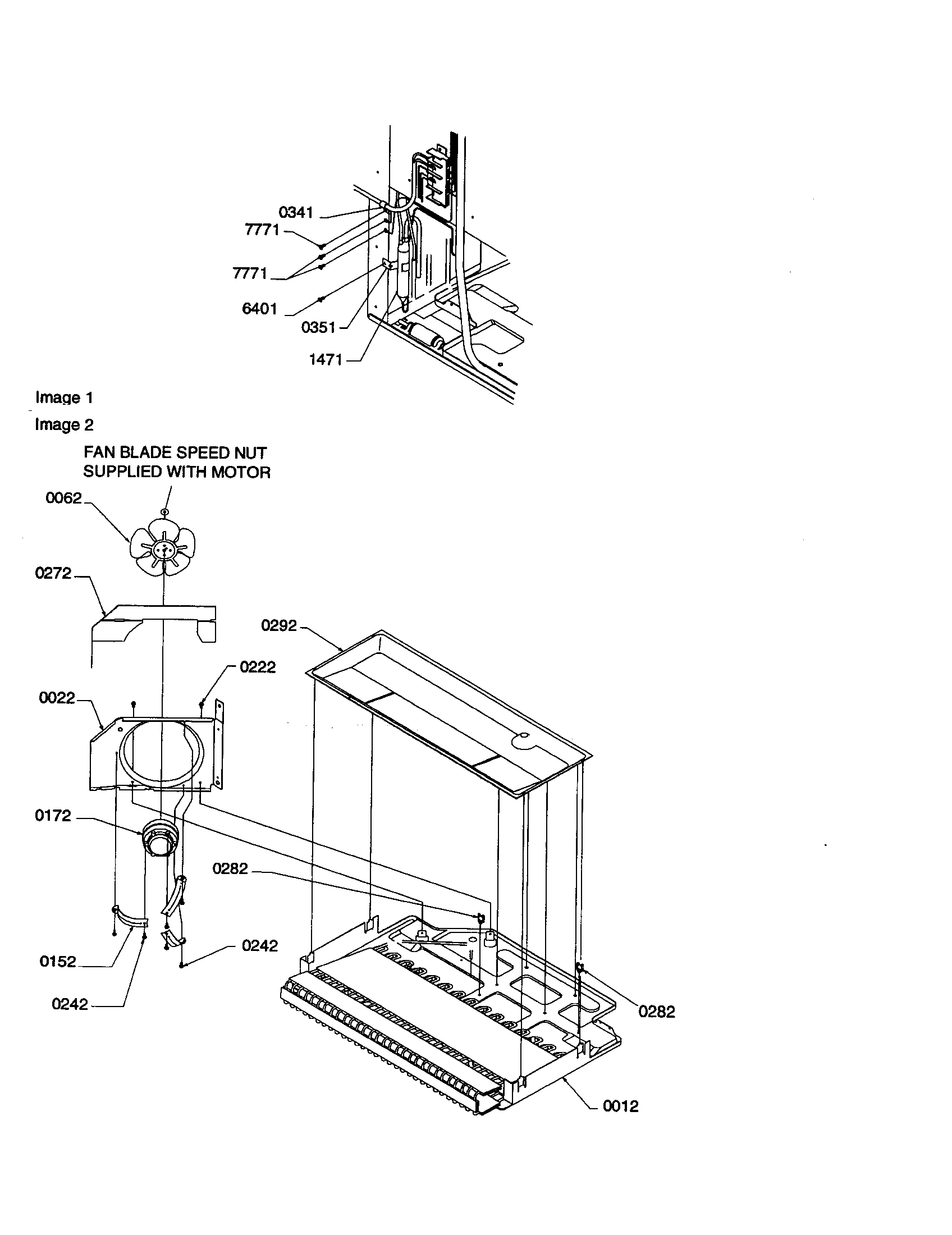 Amana TXI21VW-P1320602WW machine compartment diagram