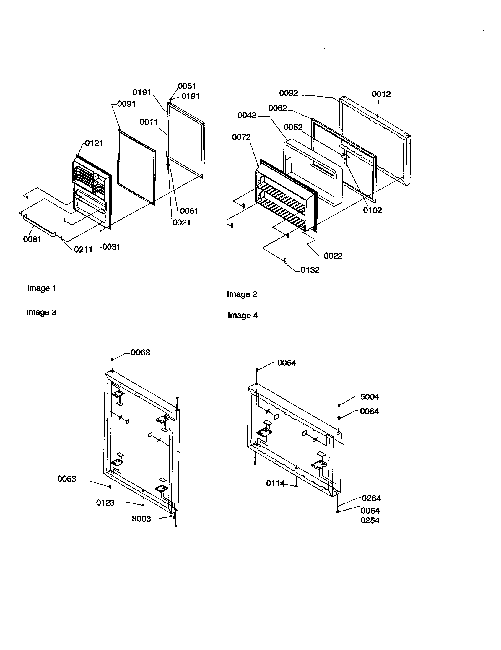 Amana TXI21VW-P1320602WW door assembly diagram