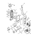 Kenmore 11630412000 dust compartment and motor diagram