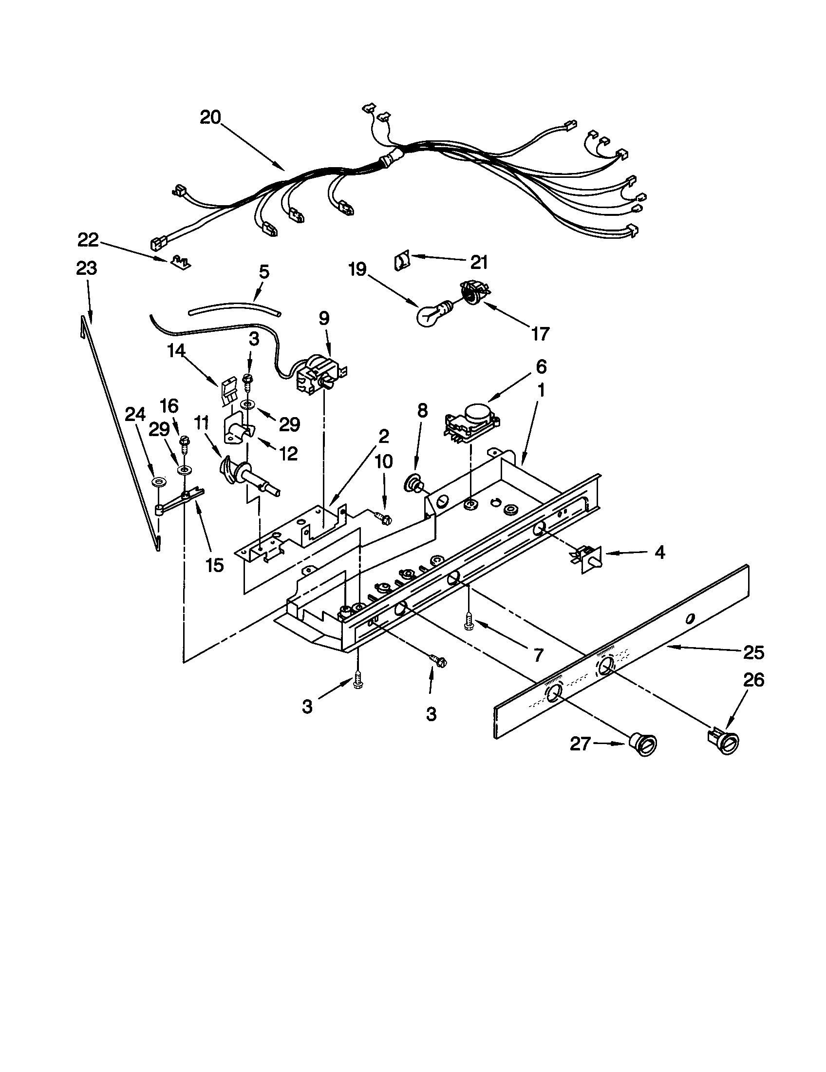 Kenmore 10659212991 control diagram