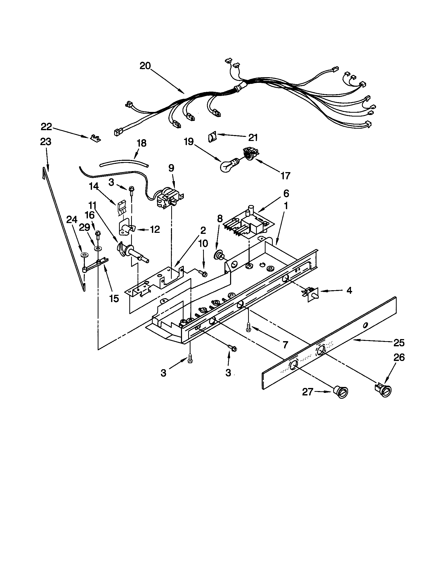 Kenmore 10659745992 control diagram