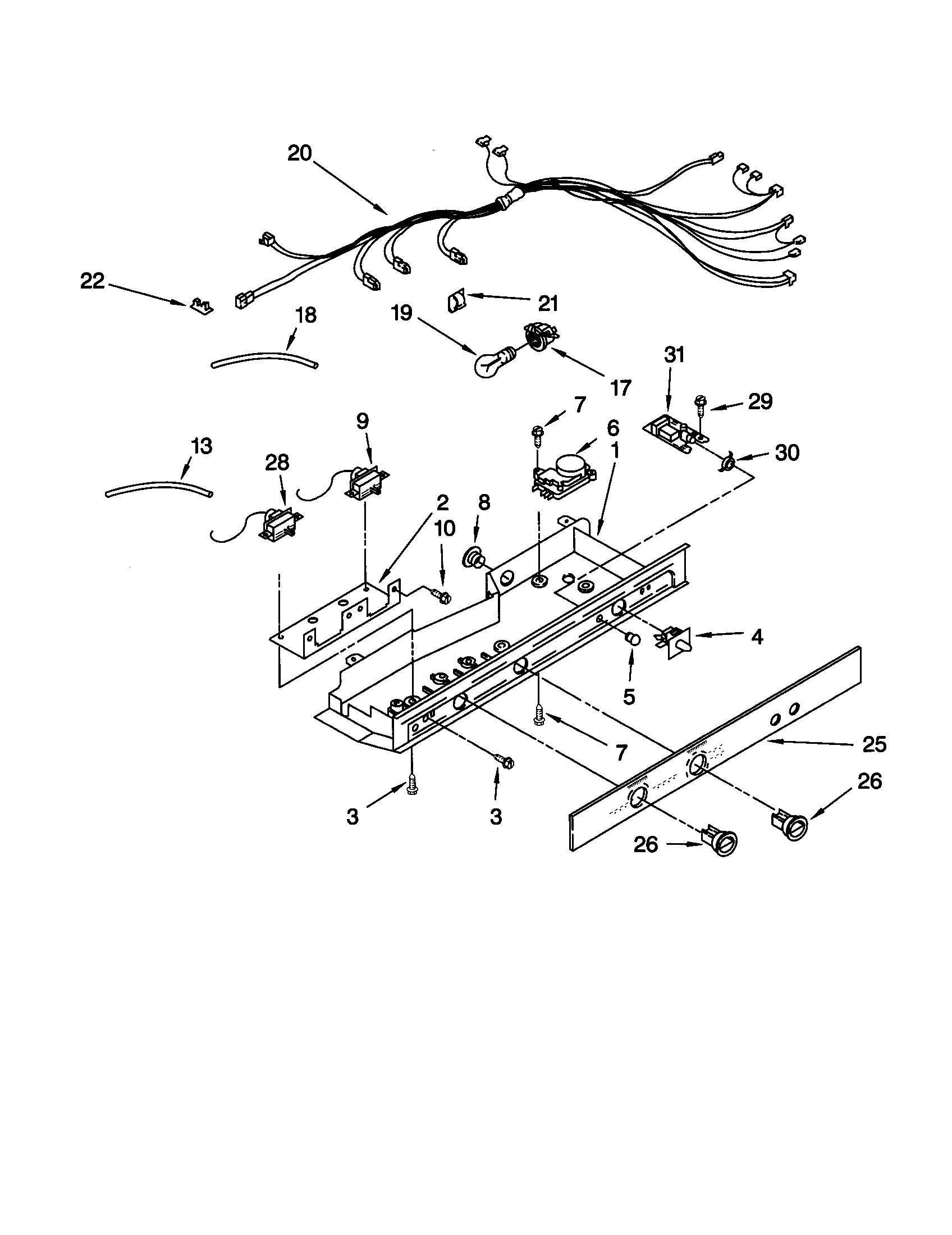 Kenmore 10659709992 control diagram