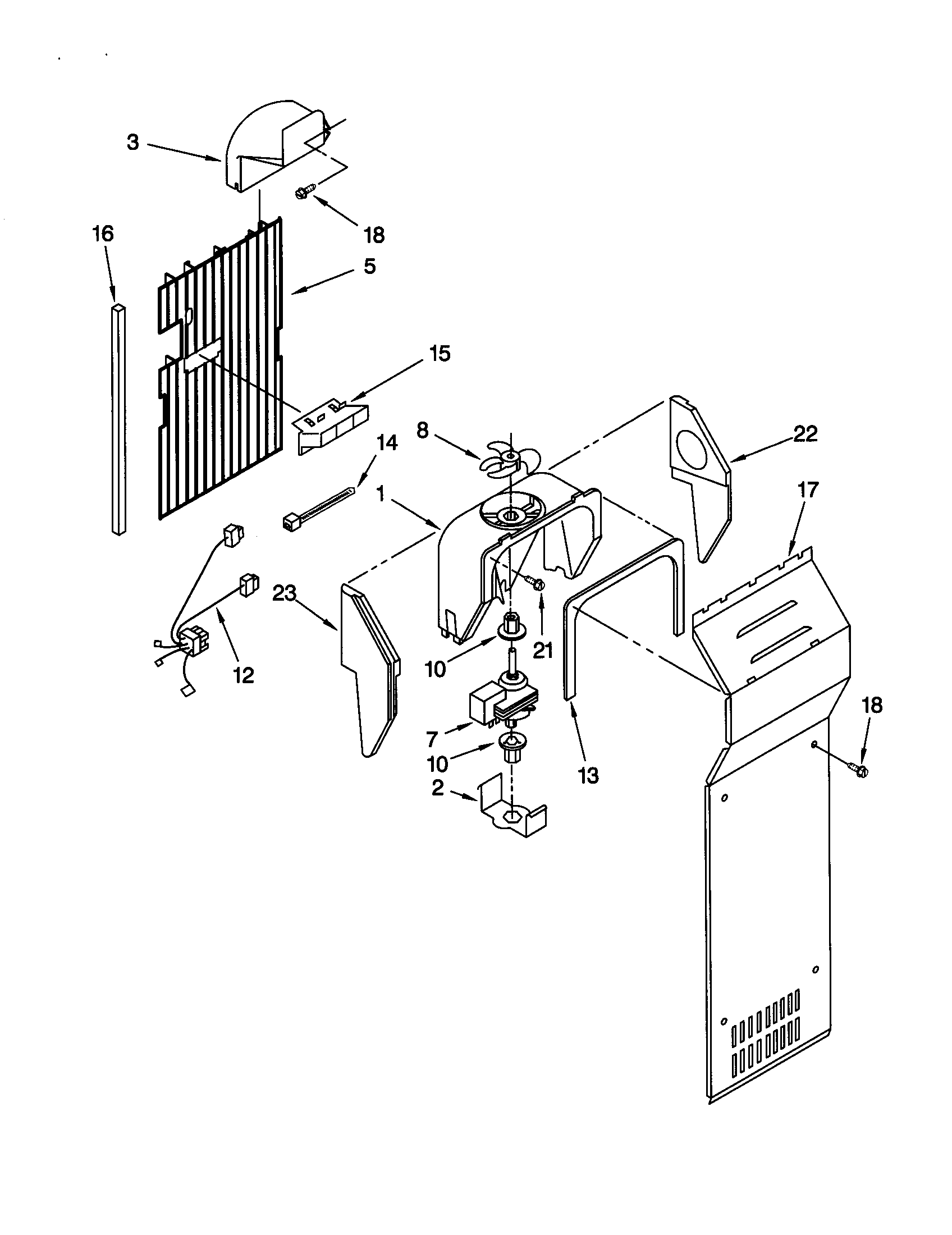 Kenmore 10659512990 air flow diagram