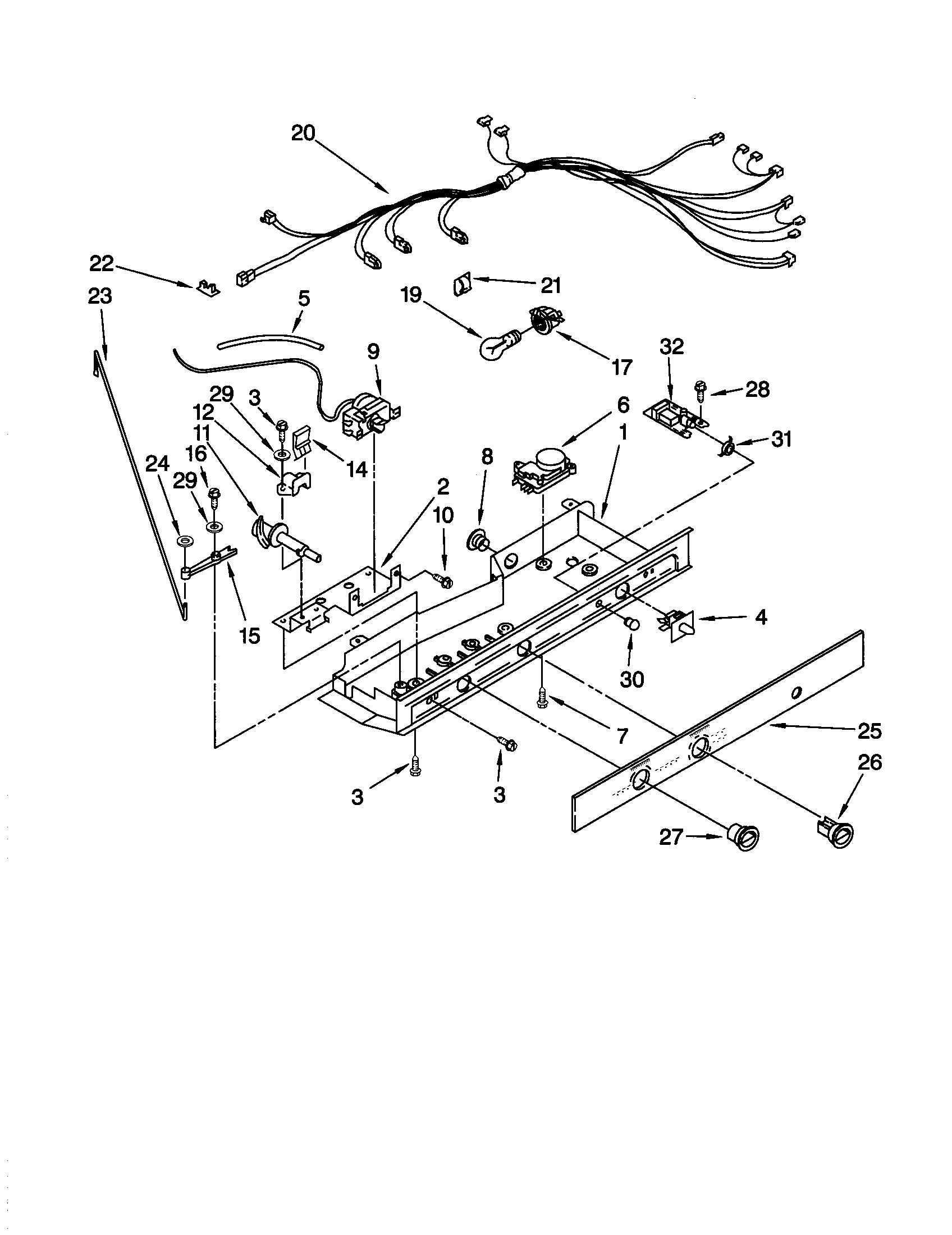 Kenmore 10650562990 controls diagram