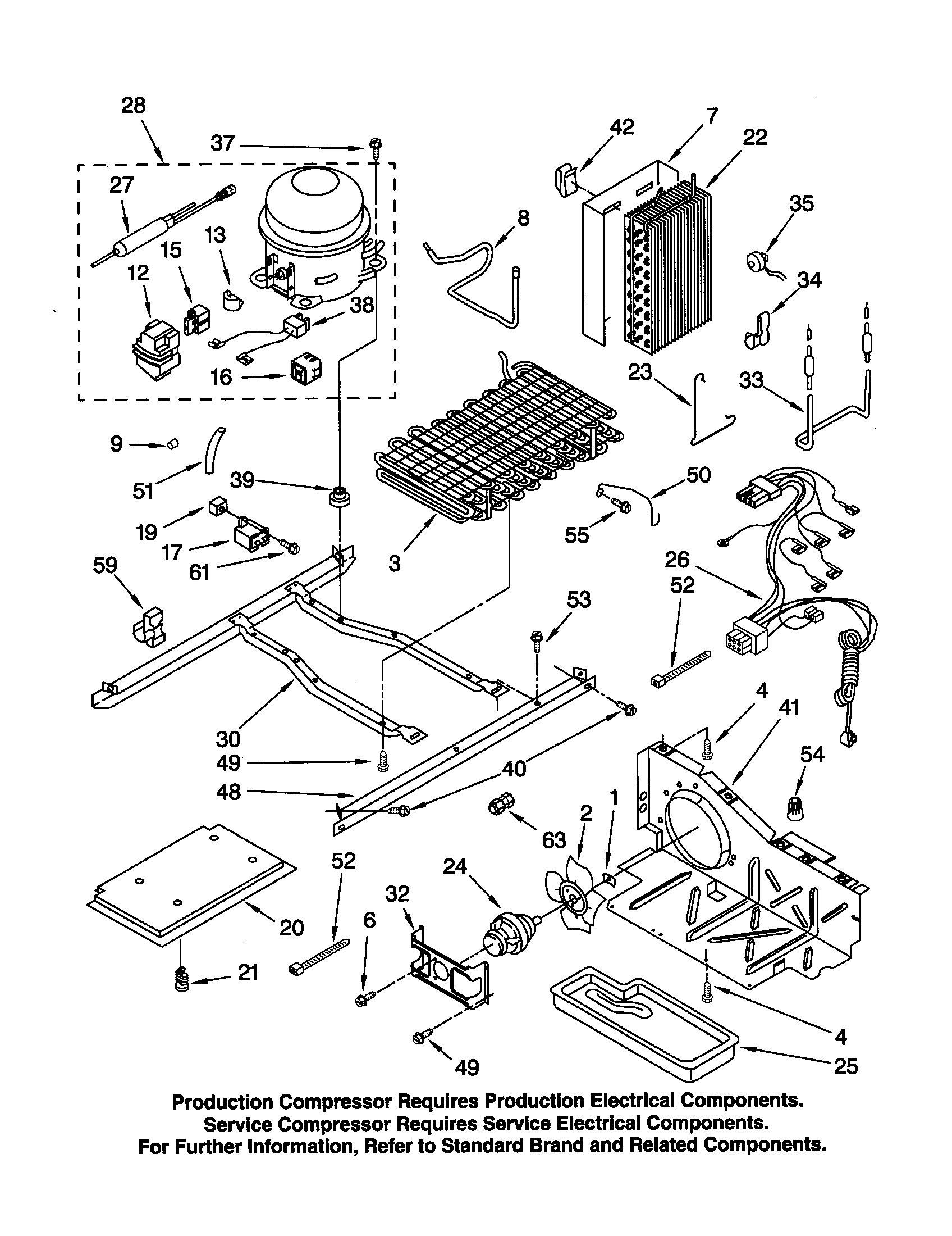 Kenmore Elite 10650203990 unit diagram