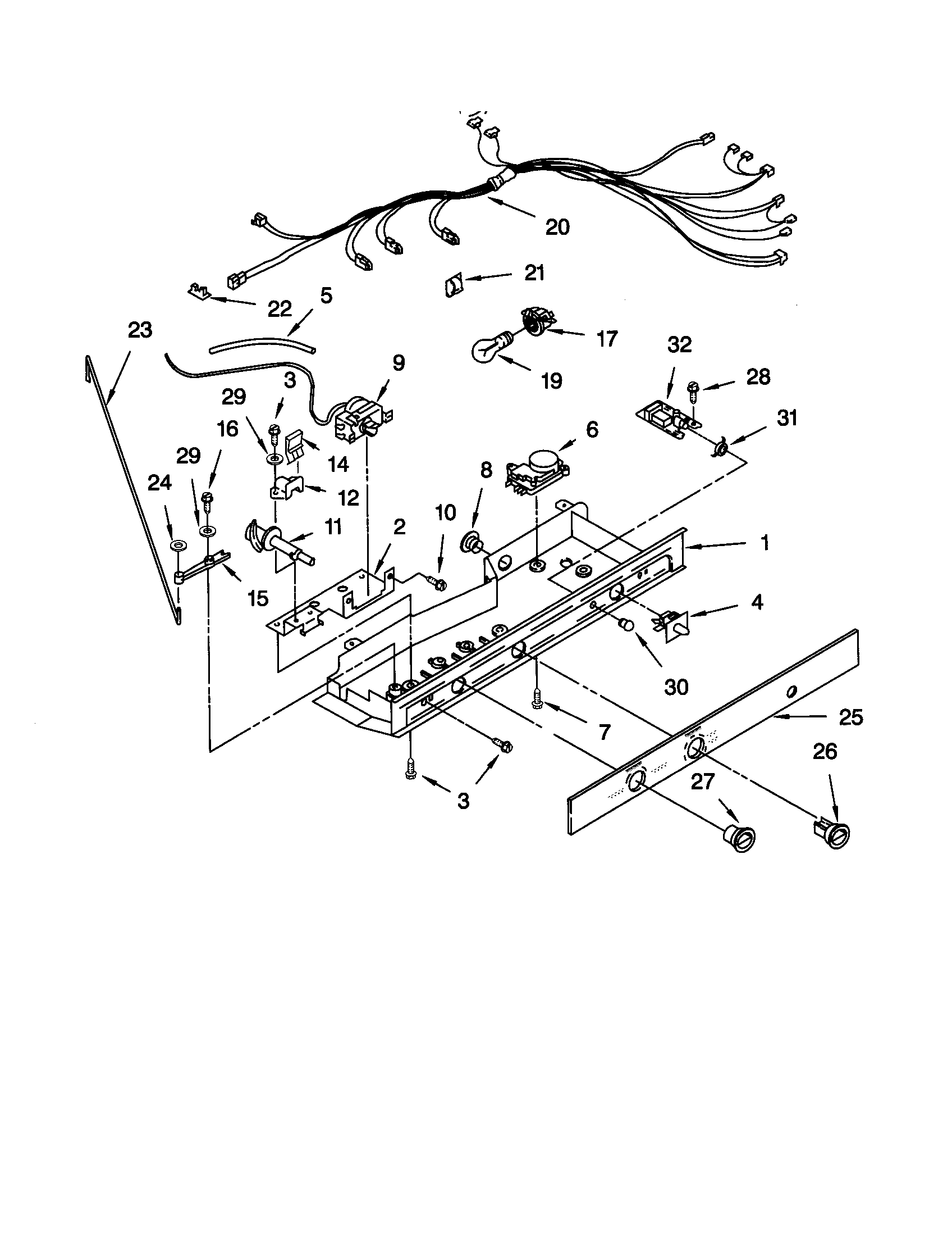 Kenmore 10650269990 controls diagram