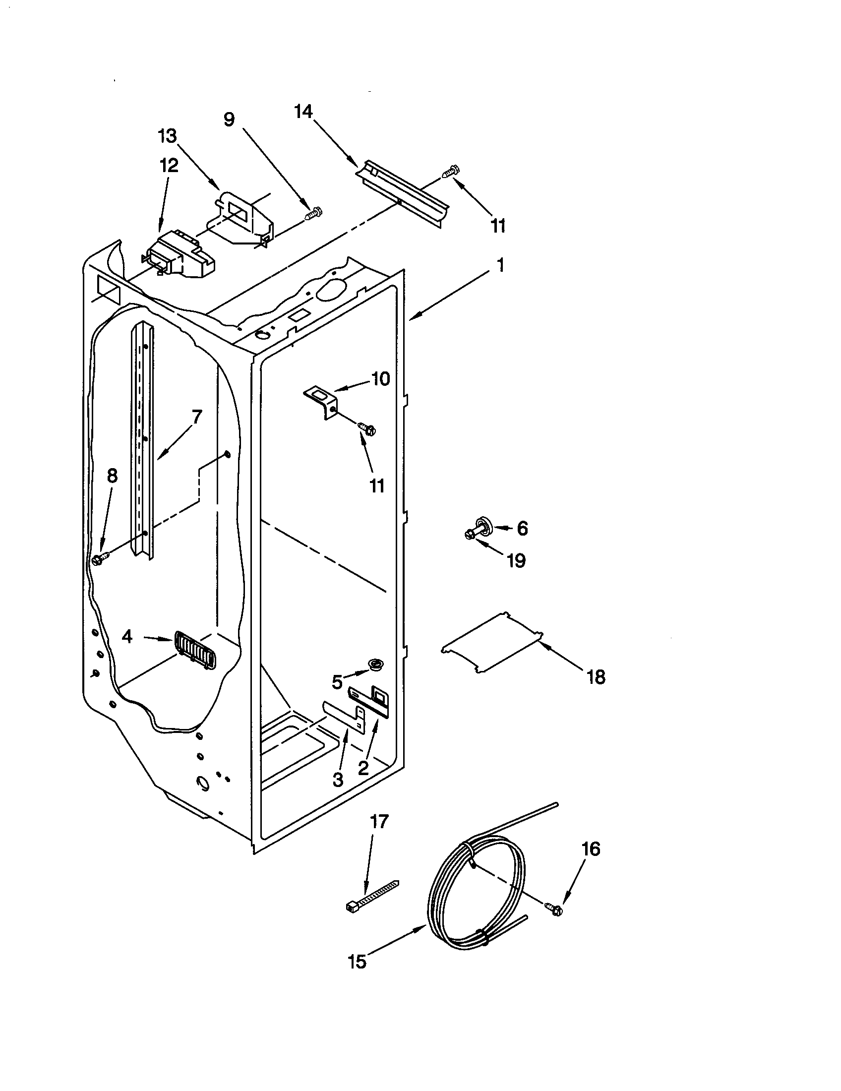 Kenmore 10659021991 refrigerator diagram